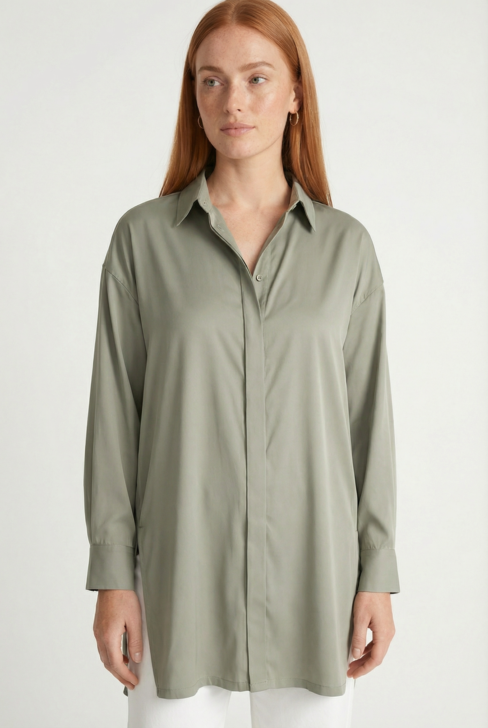 THE WHITEHALL OVERSIZED COTTON BUTTON-DOWN SHIRT