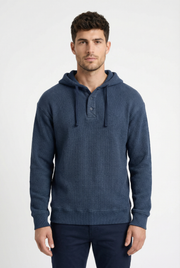 THE HACKNEY MENS BUTTON PULLOVER HOODIE