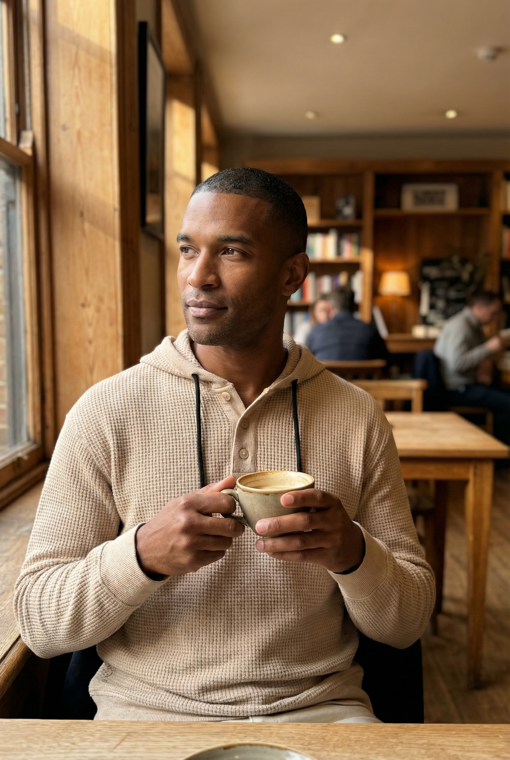 THE HACKNEY MENS BUTTON PULLOVER HOODIE