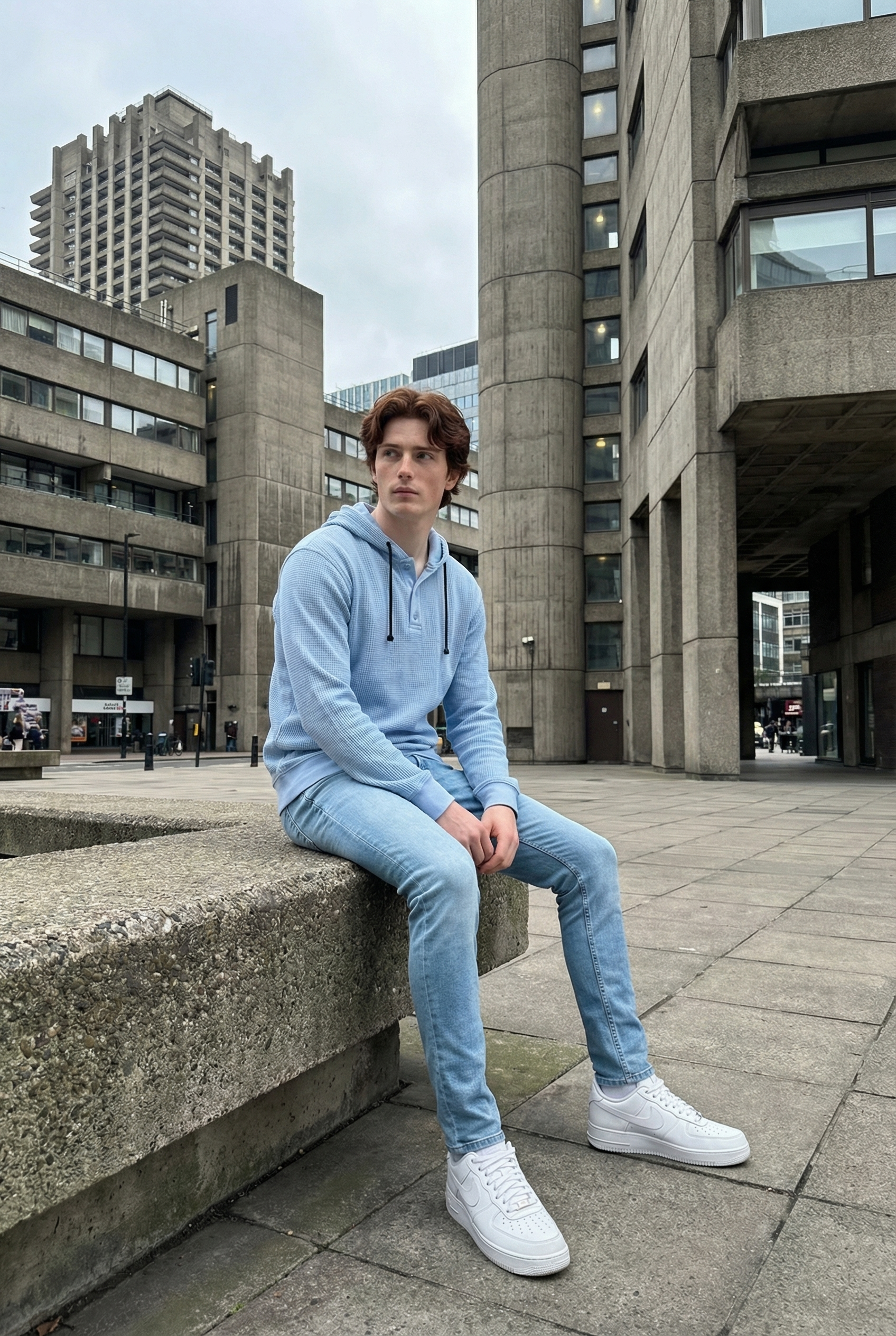 THE HACKNEY MENS BUTTON PULLOVER HOODIE