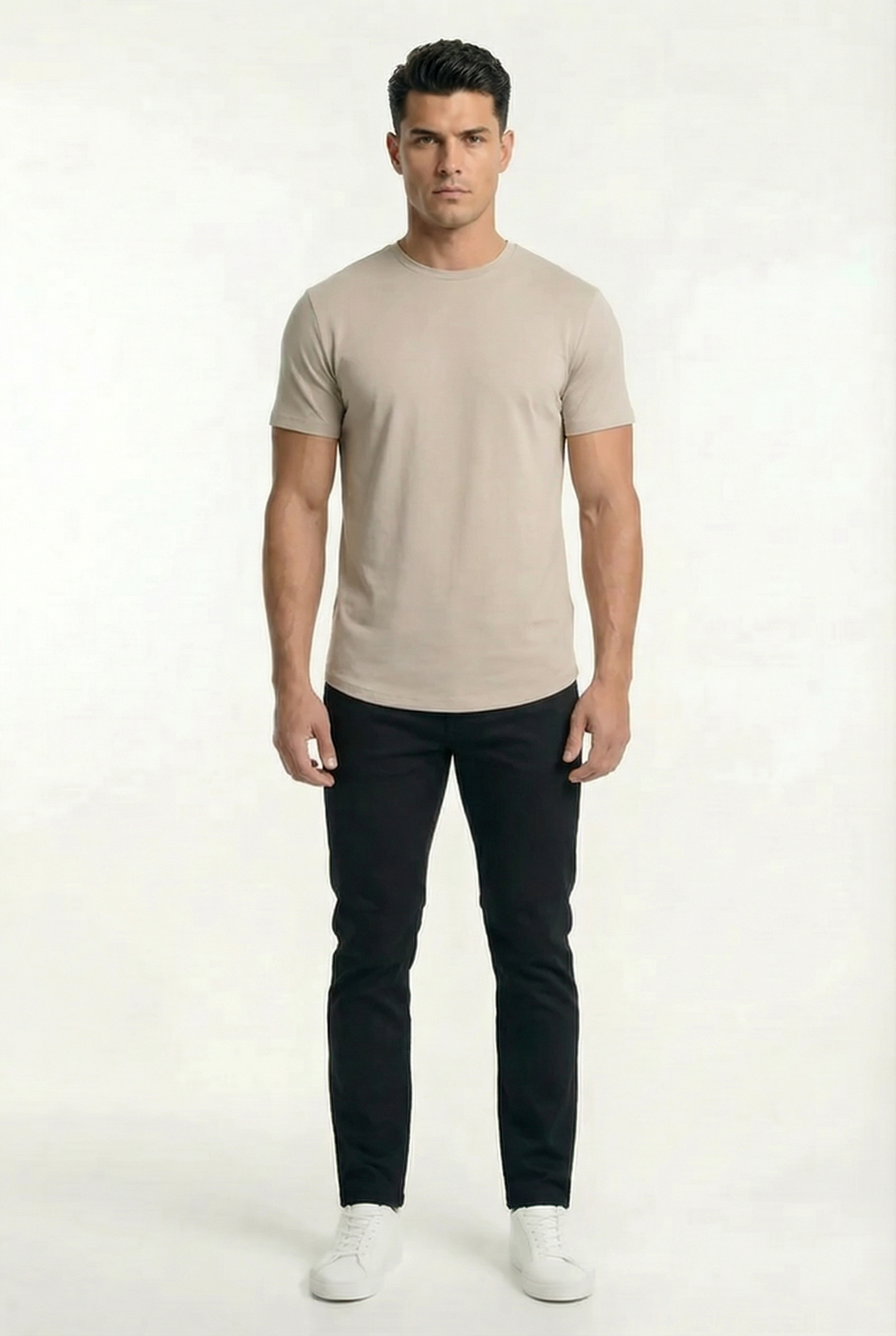Men's Classic Fitted Crewneck T-Shirt | Blackstone London