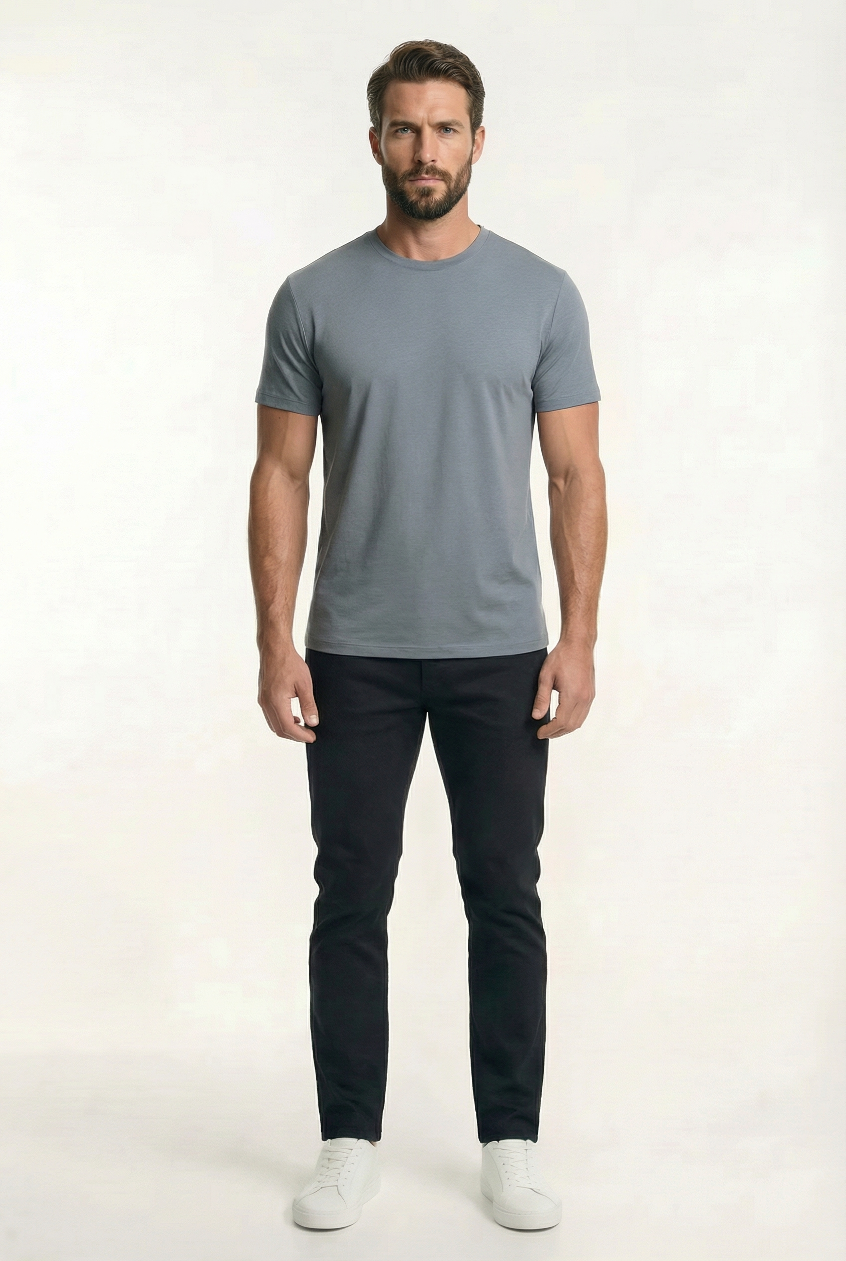 Men's Classic Fitted Crewneck T-Shirt | Blackstone London