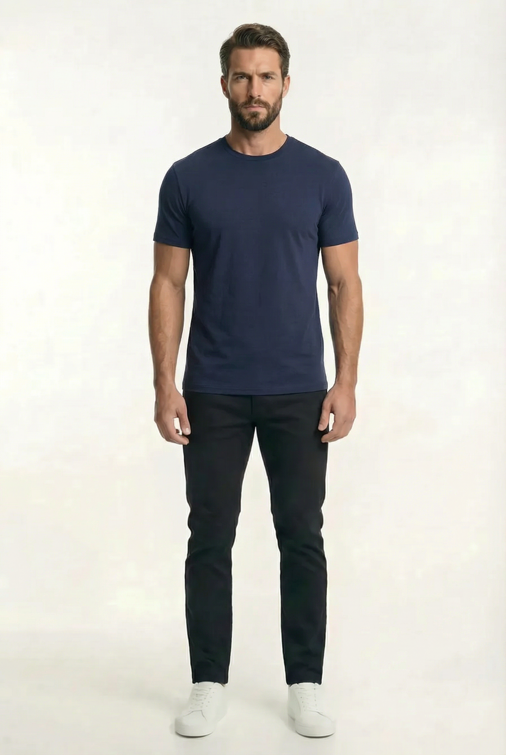 Men's Classic Fitted Crewneck T-Shirt | Blackstone London