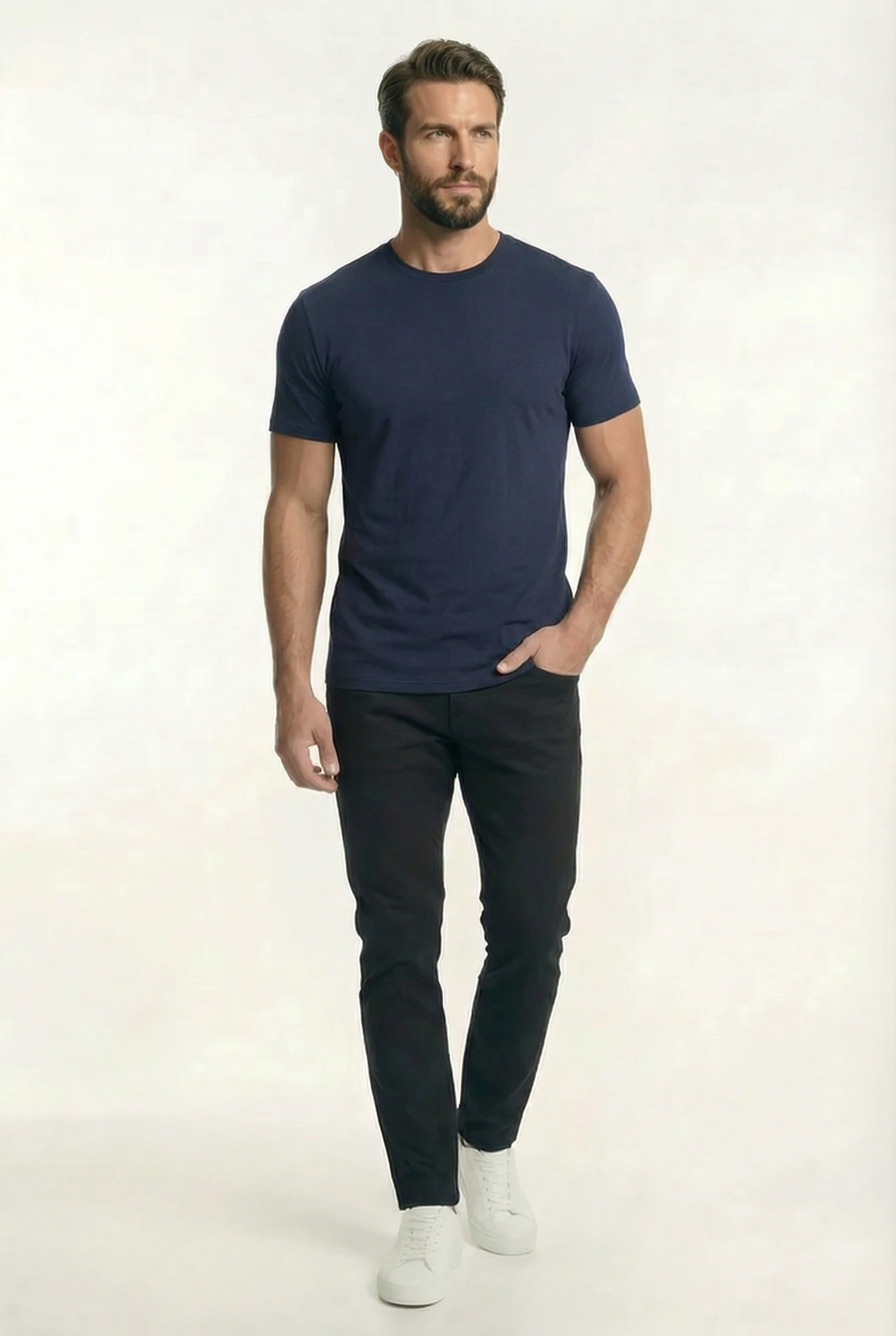 Men's Classic Fitted Crewneck T-Shirt | Blackstone London