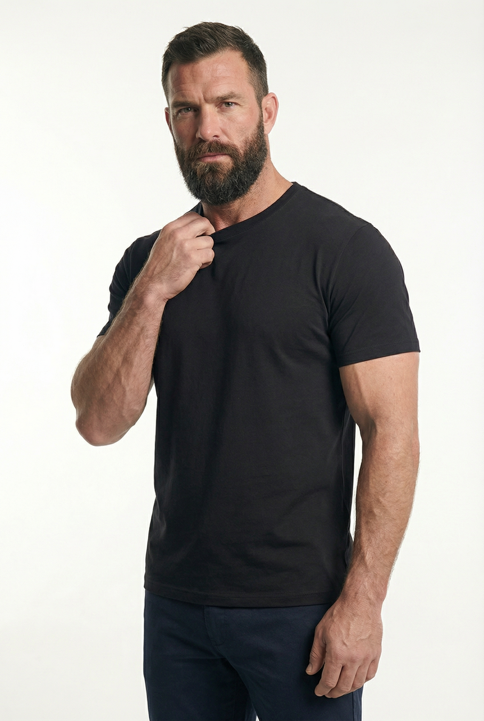 Men's Classic Fitted Crewneck T-Shirt | Blackstone London
