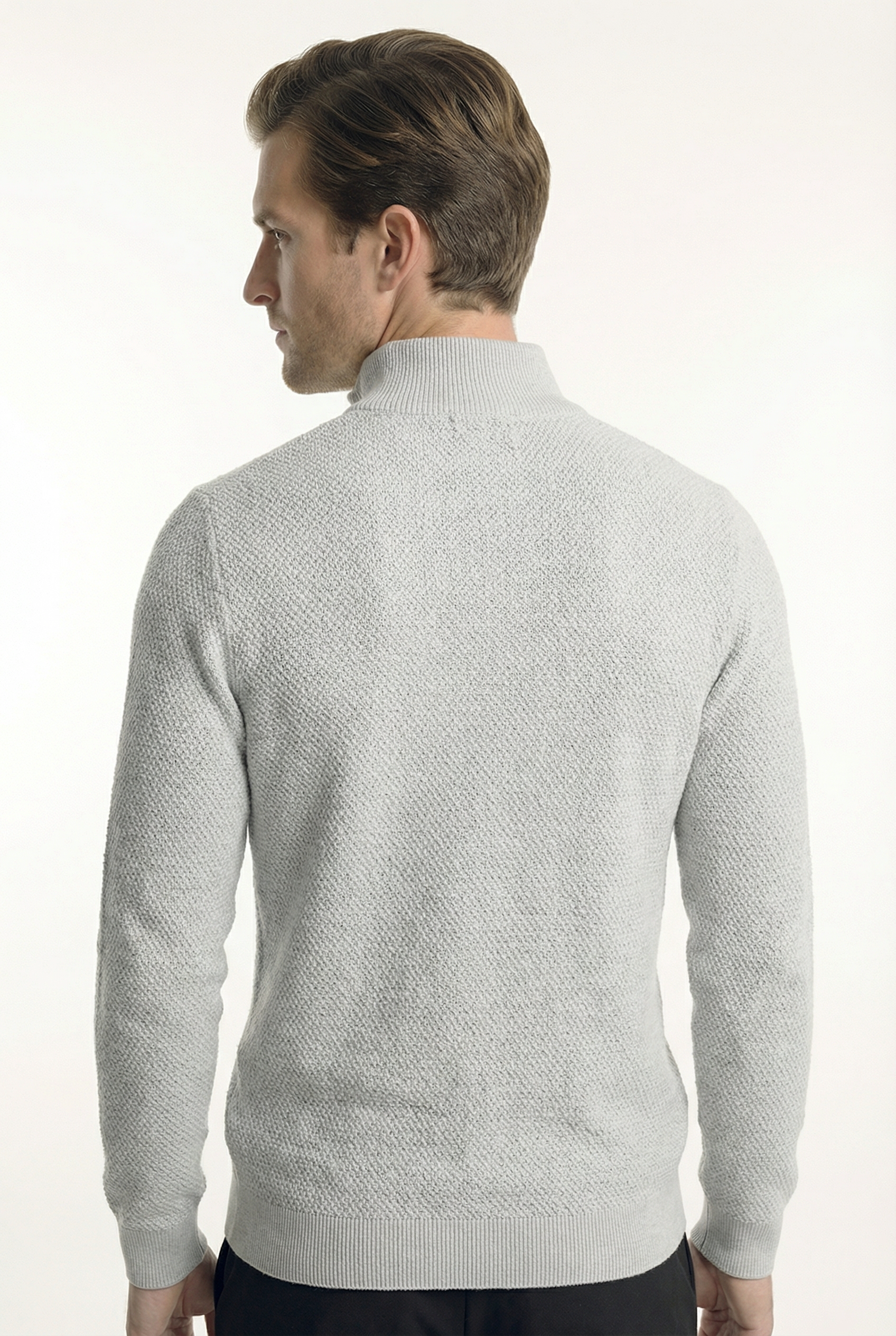 Men's Signature Quarter Zip Pullover Sweater | Blackstone London