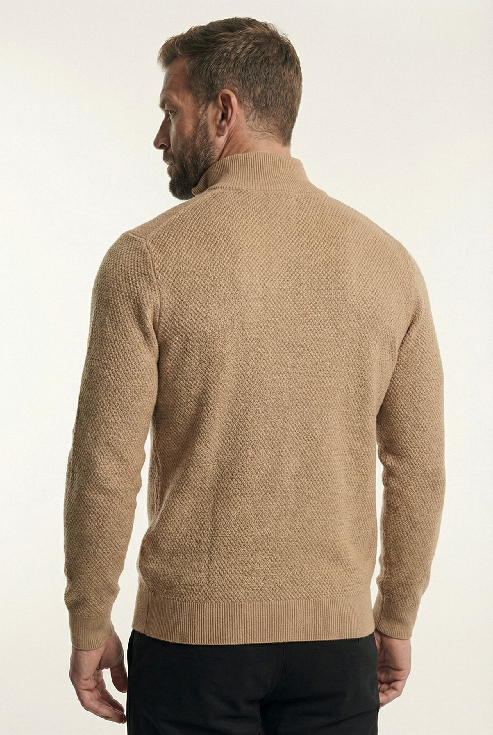 Men's Signature Quarter Zip Pullover Sweater | Blackstone London