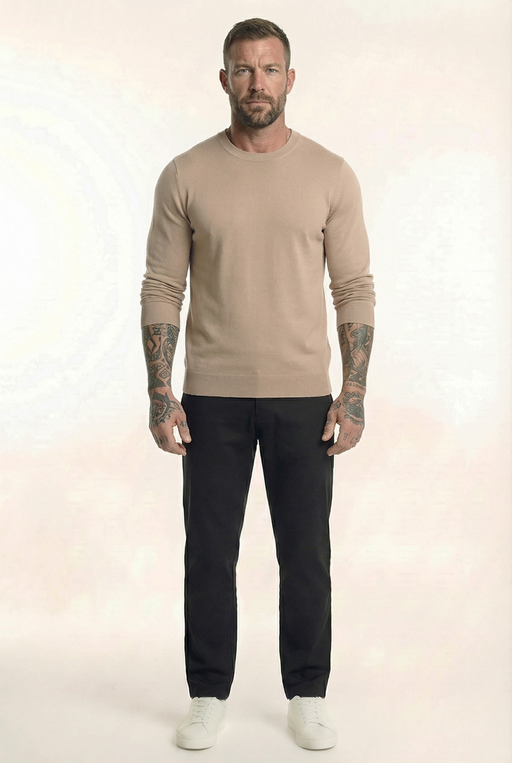 Men's Classic Crewneck Knit Sweater | Blackstone London