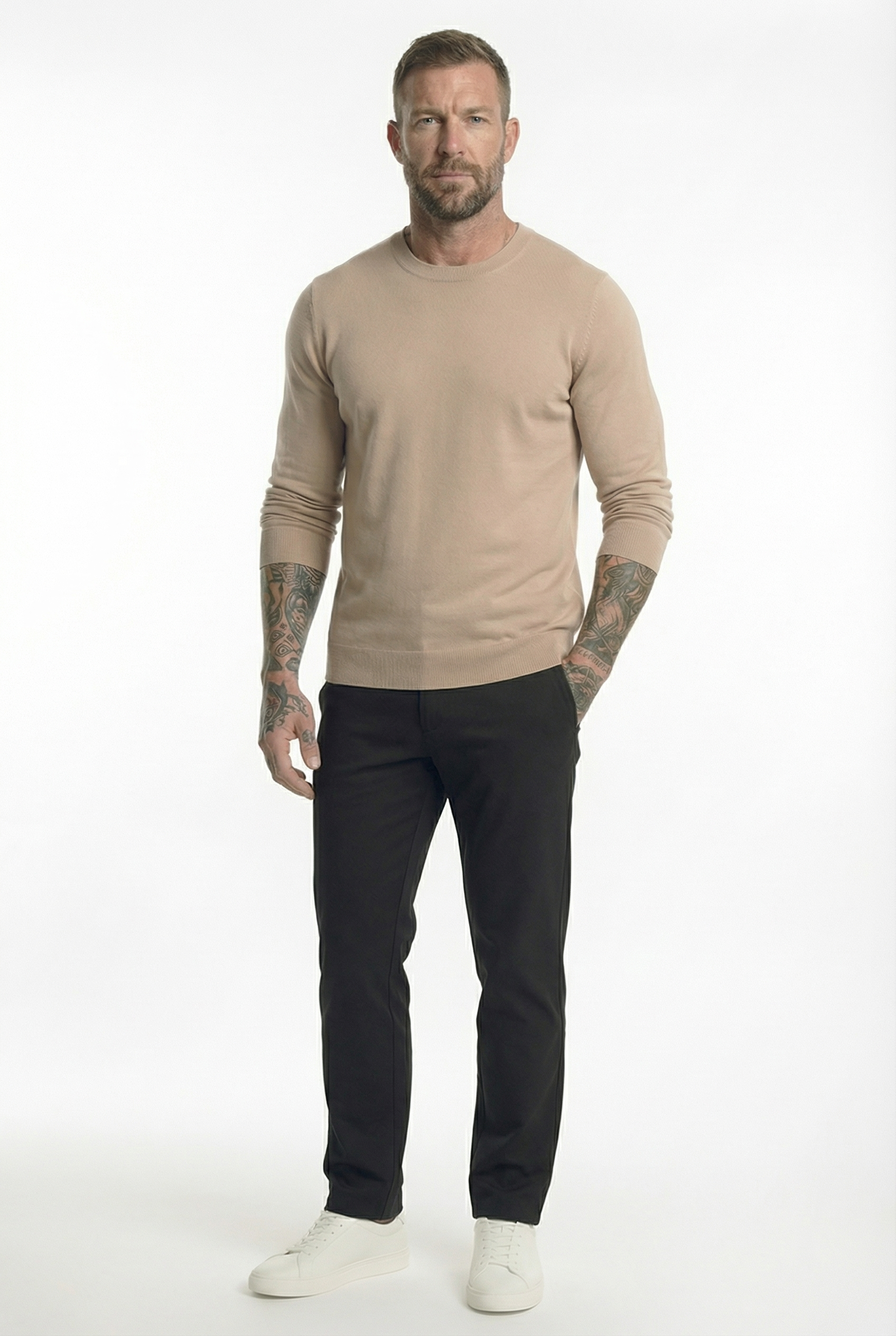 Men's Classic Crewneck Knit Sweater | Blackstone London