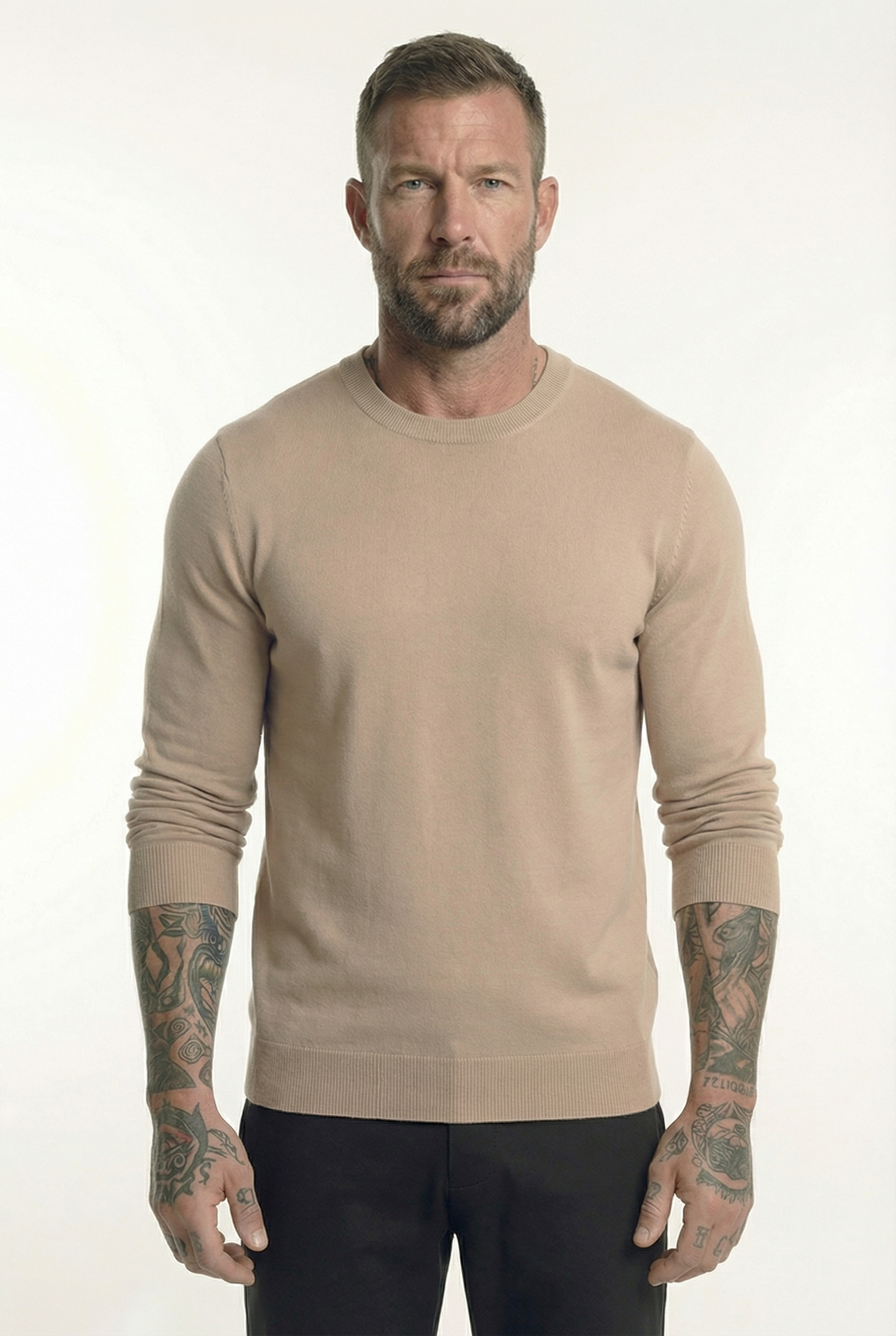 Men's Classic Crewneck Knit Sweater | Blackstone London