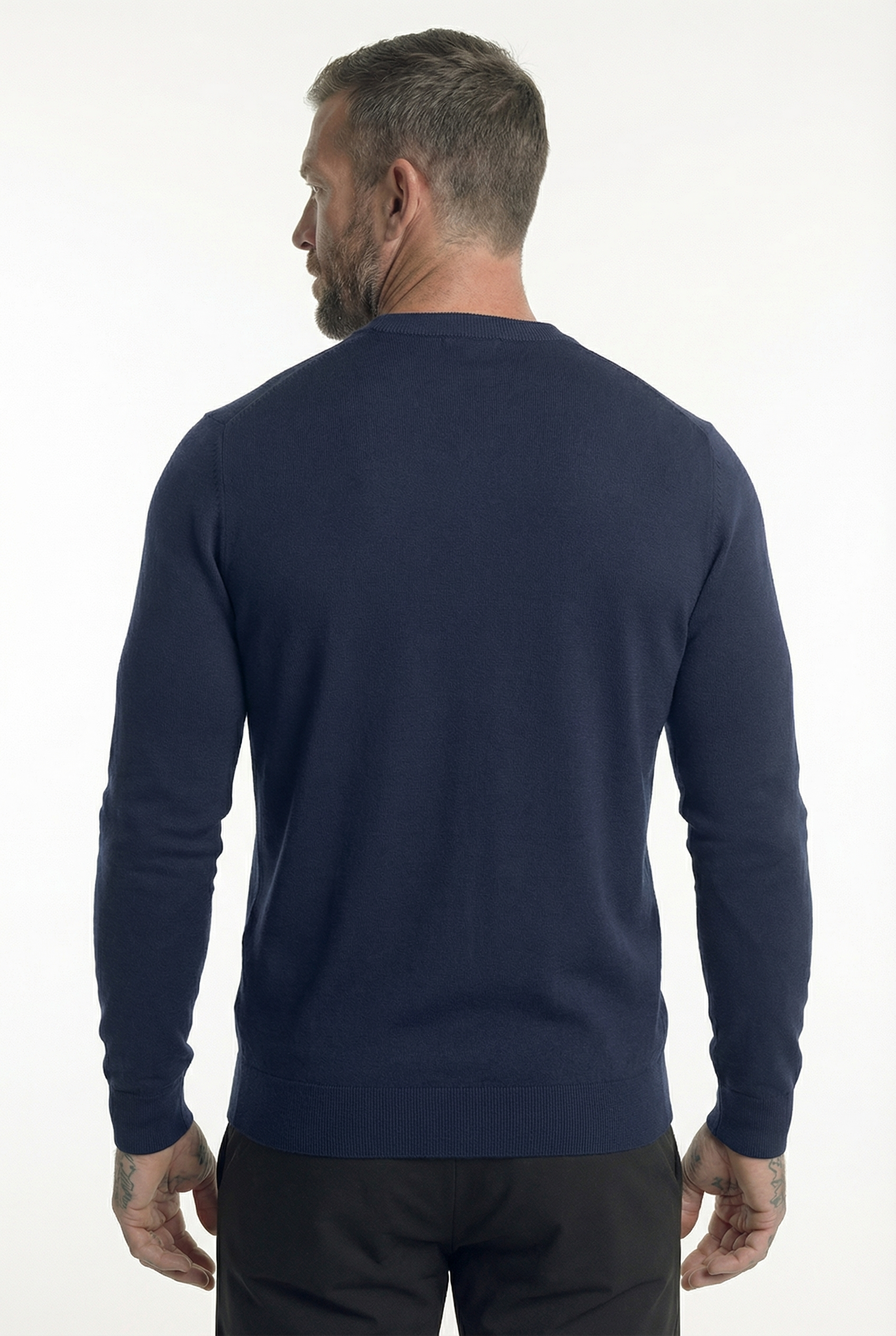 Men's Classic Crewneck Knit Sweater | Blackstone London