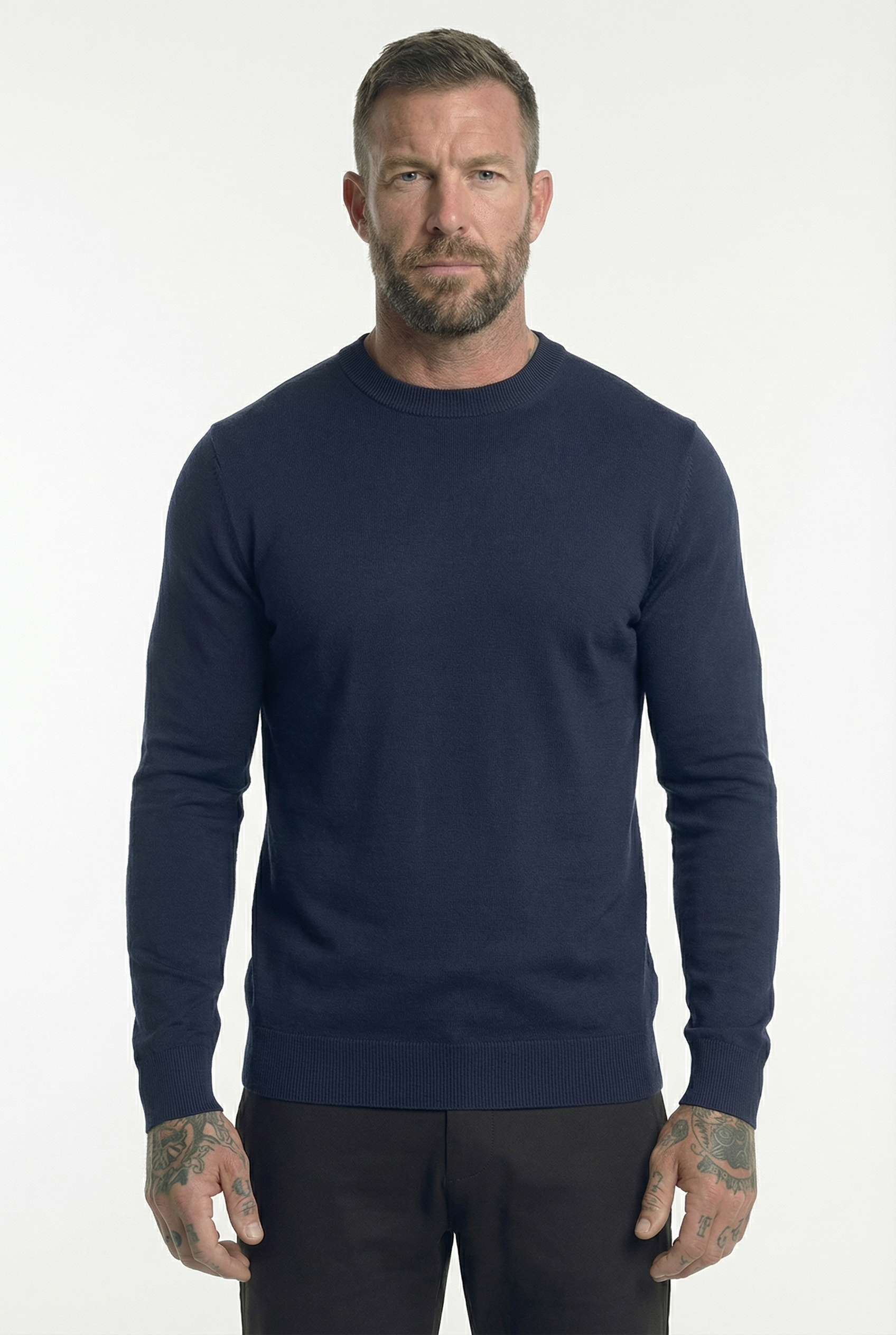 Men's Classic Crewneck Knit Sweater | Blackstone London