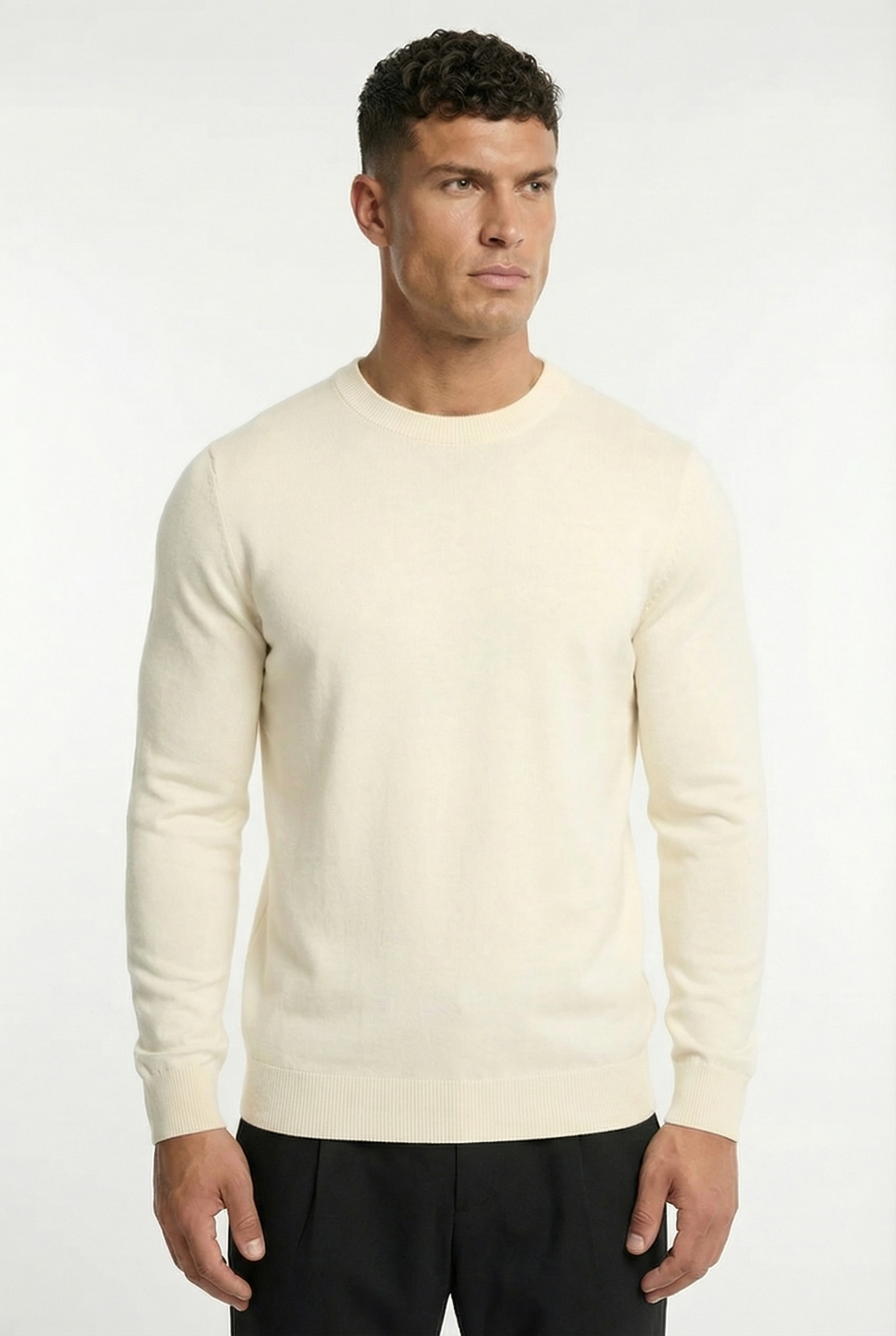 Men's Classic Crewneck Knit Sweater | Blackstone London