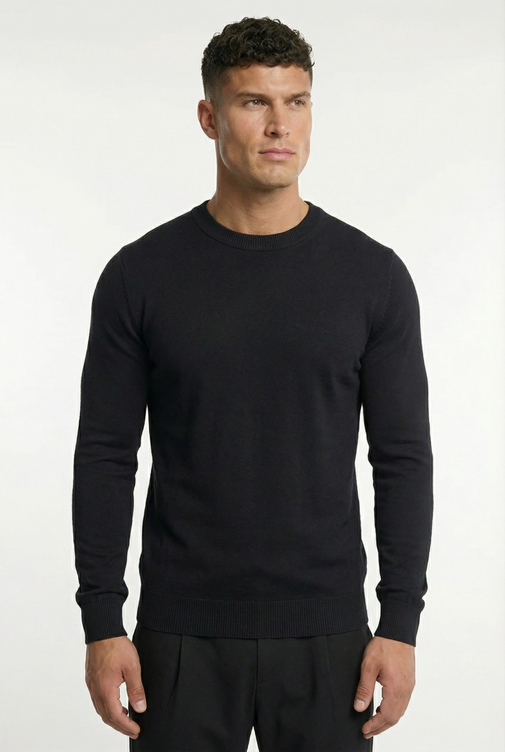 Men's Classic Crewneck Knit Sweater | Blackstone London