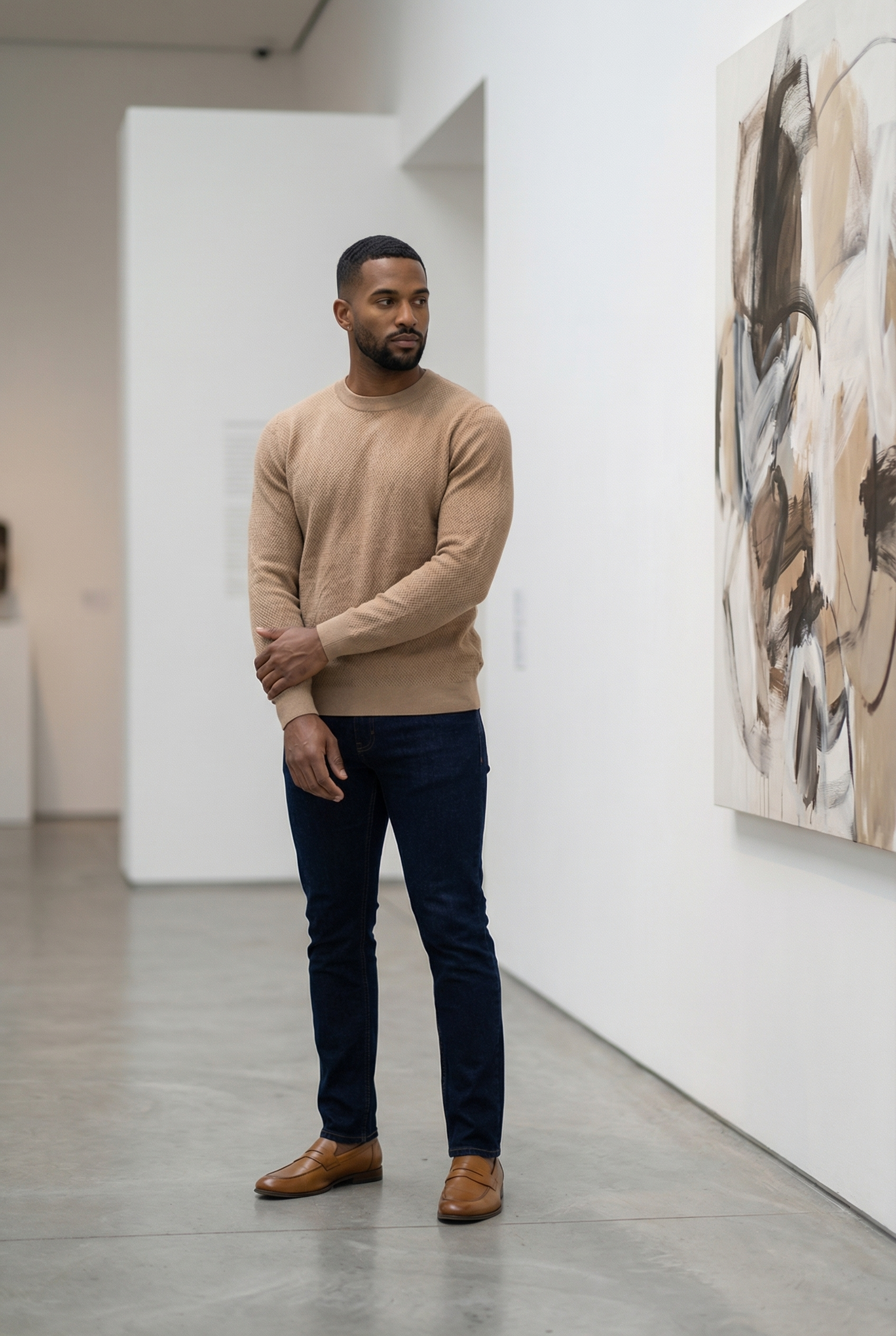 Men's Signature Crewneck Knit Sweater | Blackstone London
