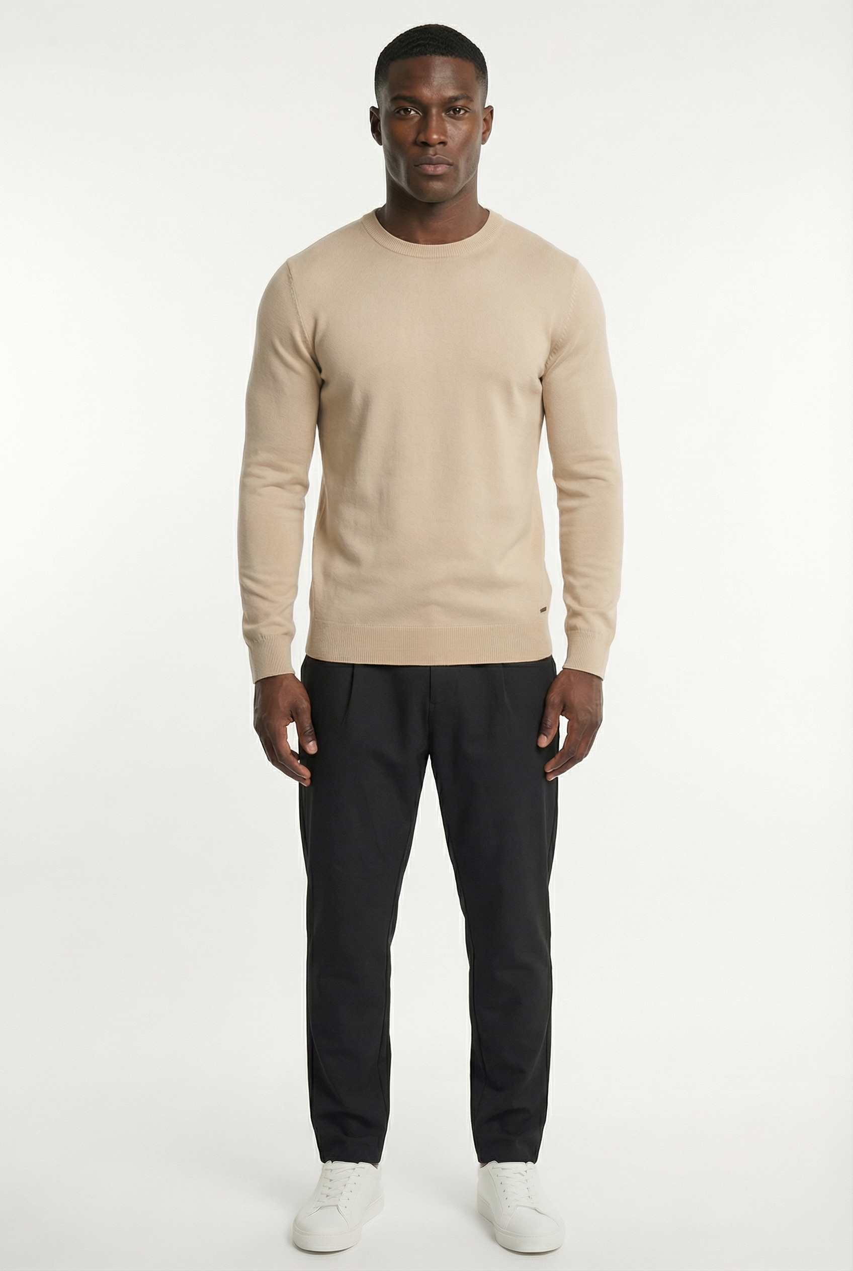 Men's Classic Crewneck Knit Sweater | Blackstone London