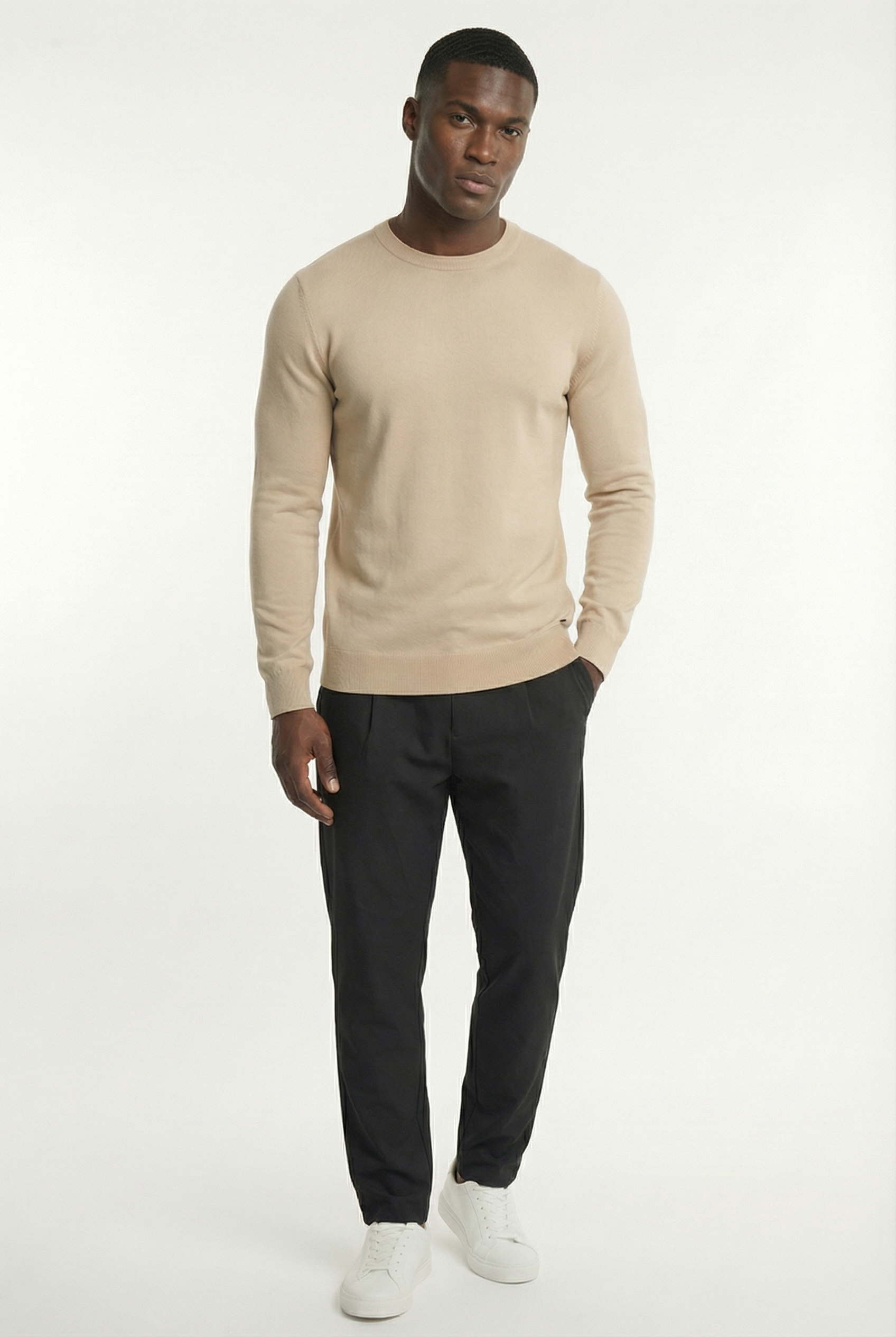 Men's Classic Crewneck Knit Sweater | Blackstone London