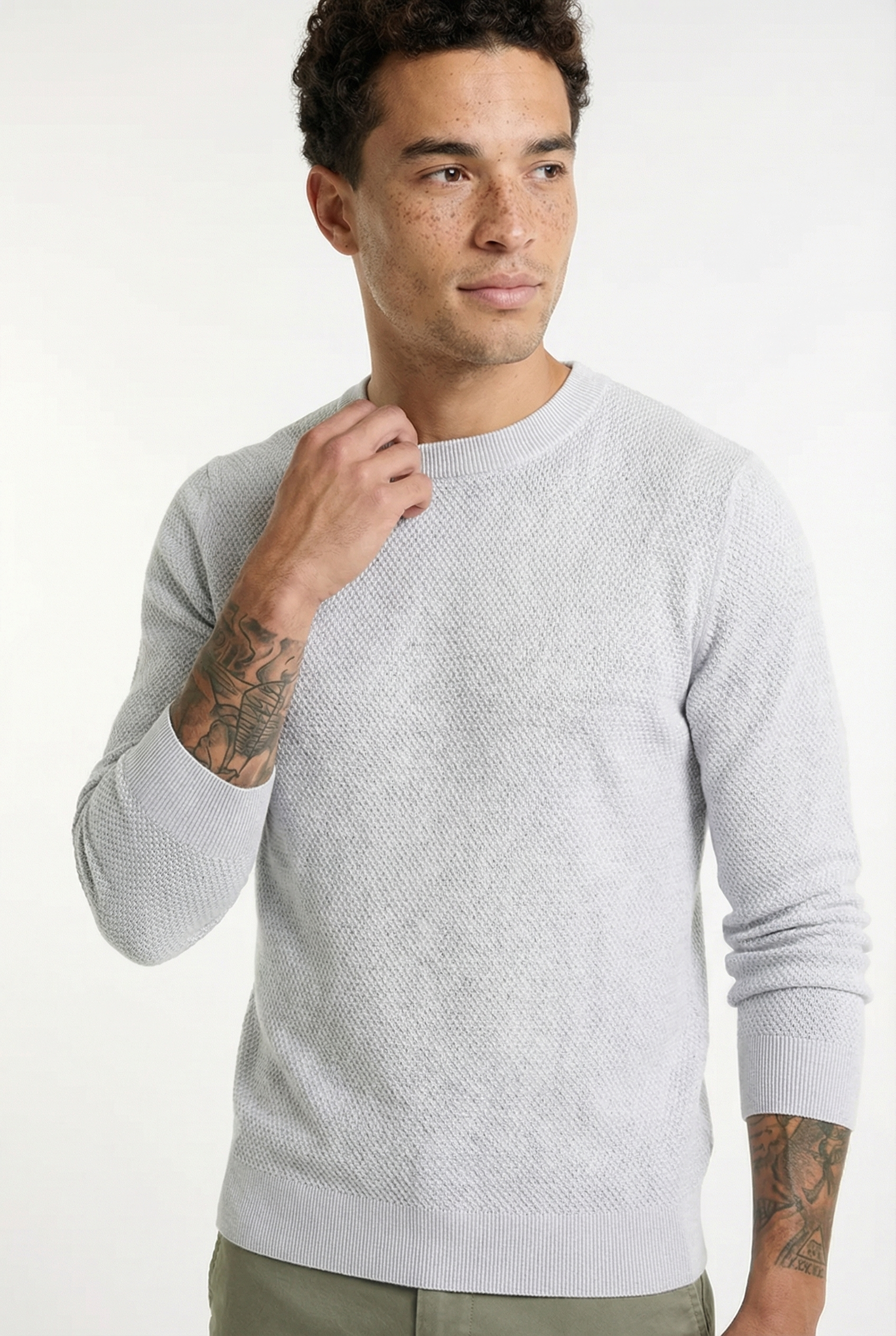 Men's Signature Crewneck Knit Sweater | Blackstone London