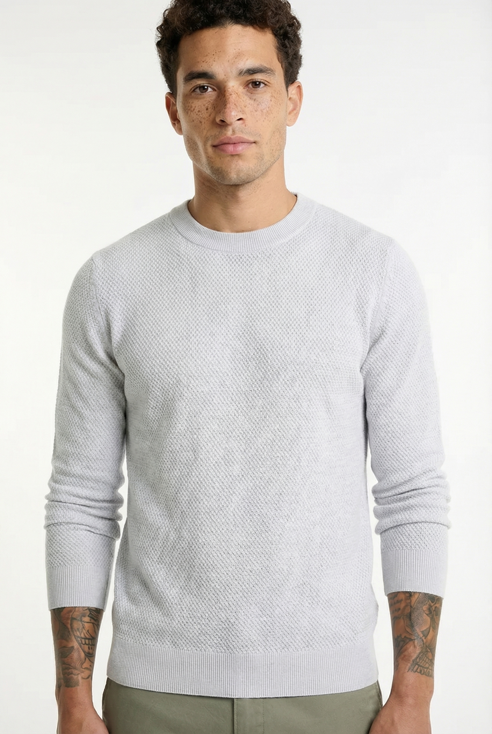 Men's Signature Crewneck Knit Sweater | Blackstone London