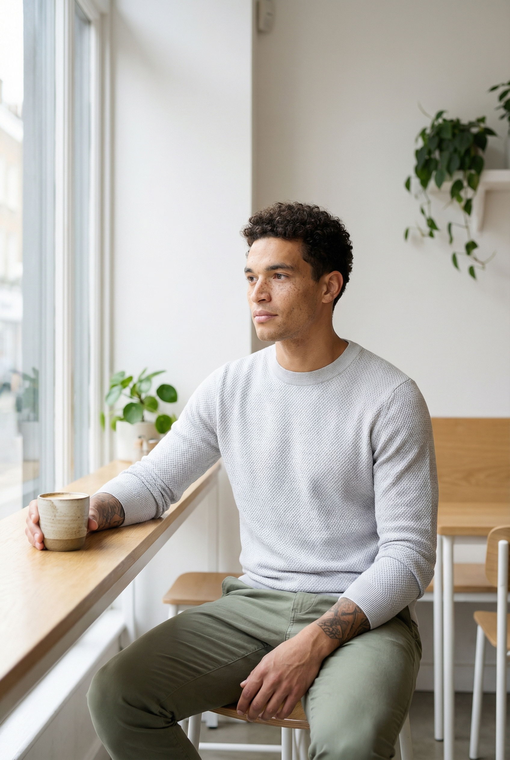 Men's Signature Crewneck Knit Sweater | Blackstone London