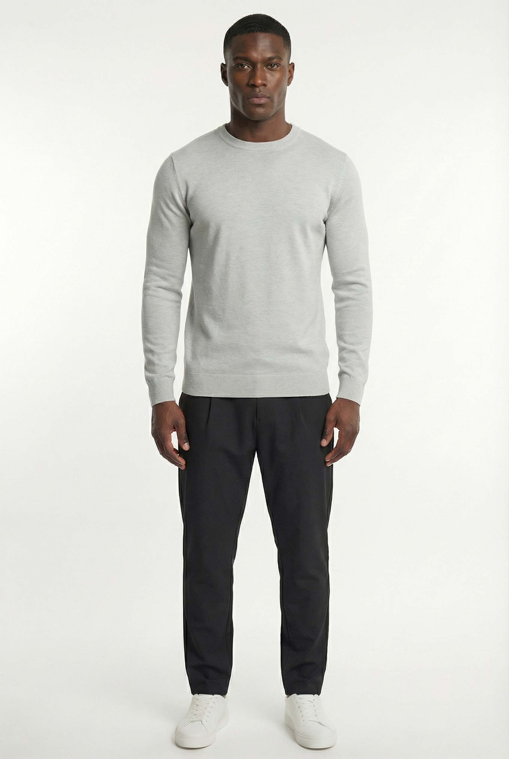 Men's Classic Crewneck Knit Sweater | Blackstone London
