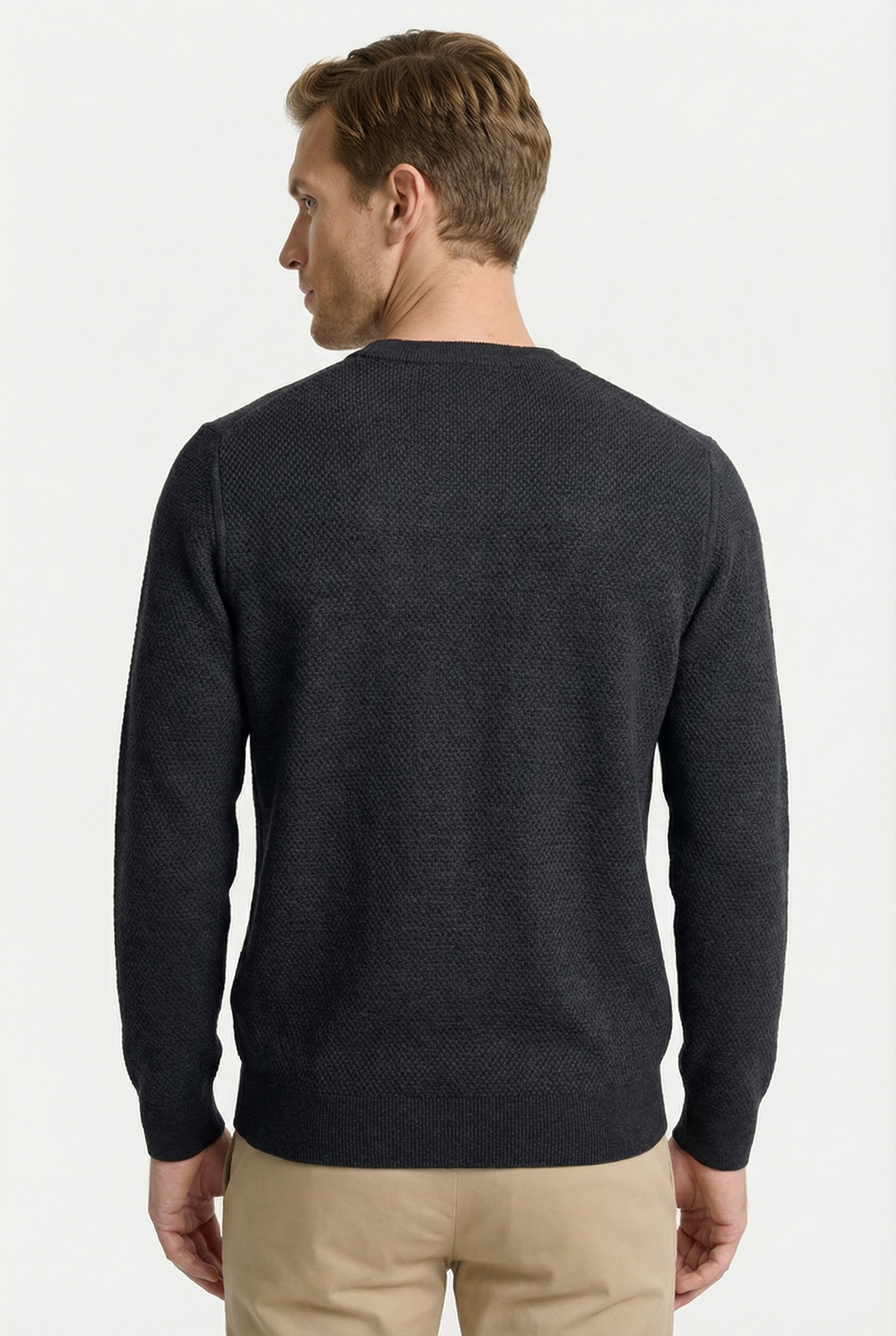 Men's Signature Crewneck Knit Sweater | Blackstone London