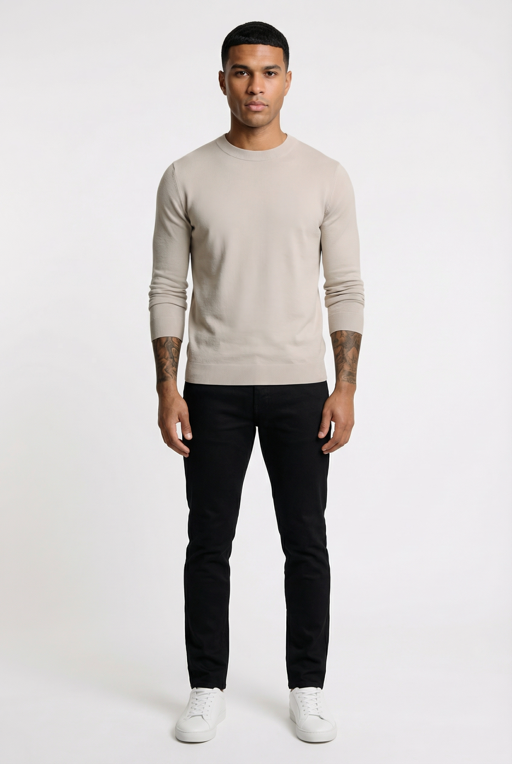 Men's Classic Crewneck Knit Sweater | Blackstone London