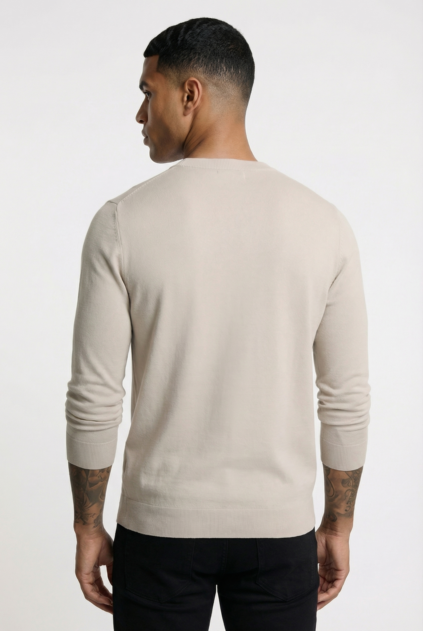Men's Classic Crewneck Knit Sweater | Blackstone London