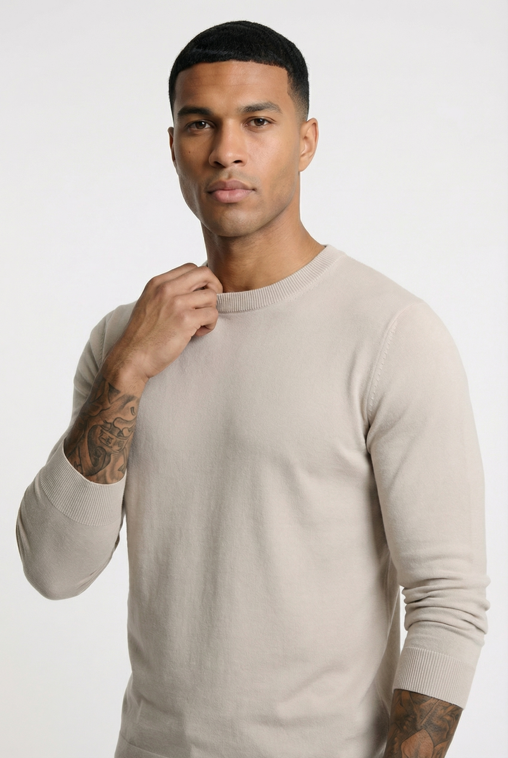 Men's Classic Crewneck Knit Sweater | Blackstone London