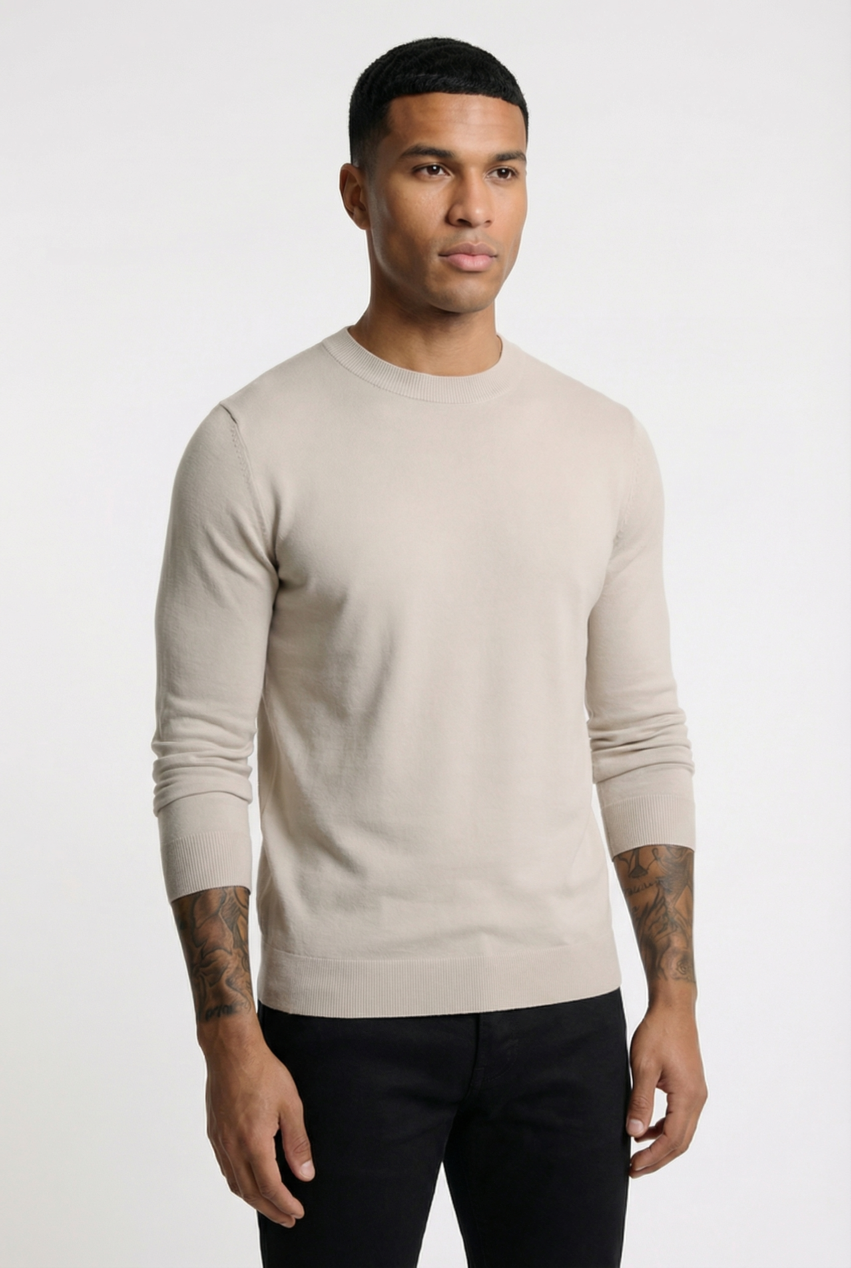 Men's Classic Crewneck Knit Sweater | Blackstone London