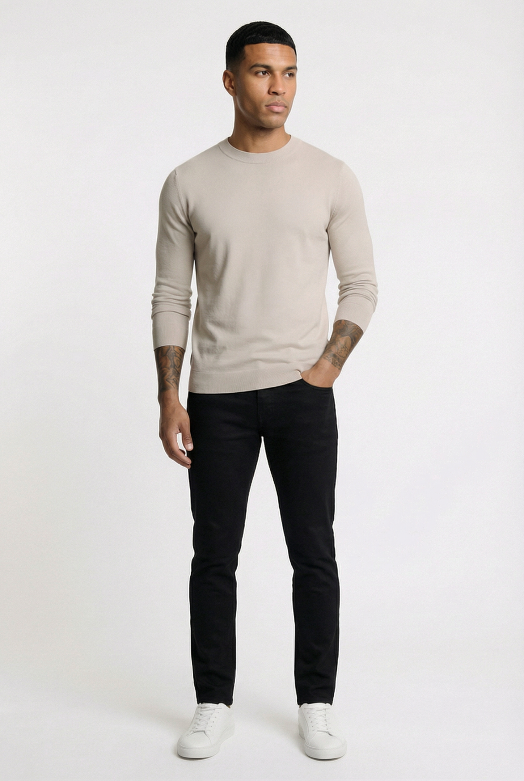 Men's Classic Crewneck Knit Sweater | Blackstone London