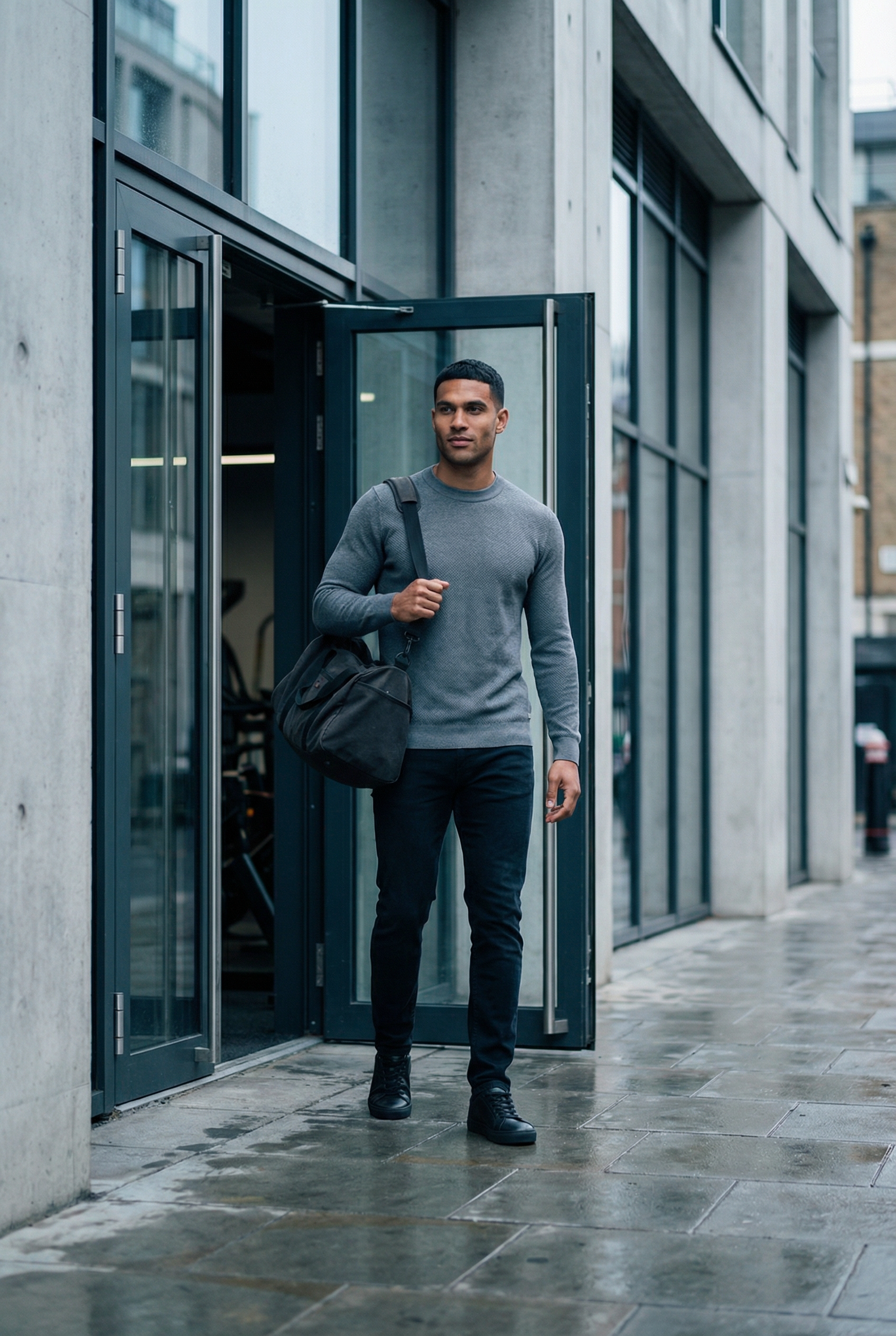 Men's Signature Crewneck Knit Sweater | Blackstone London