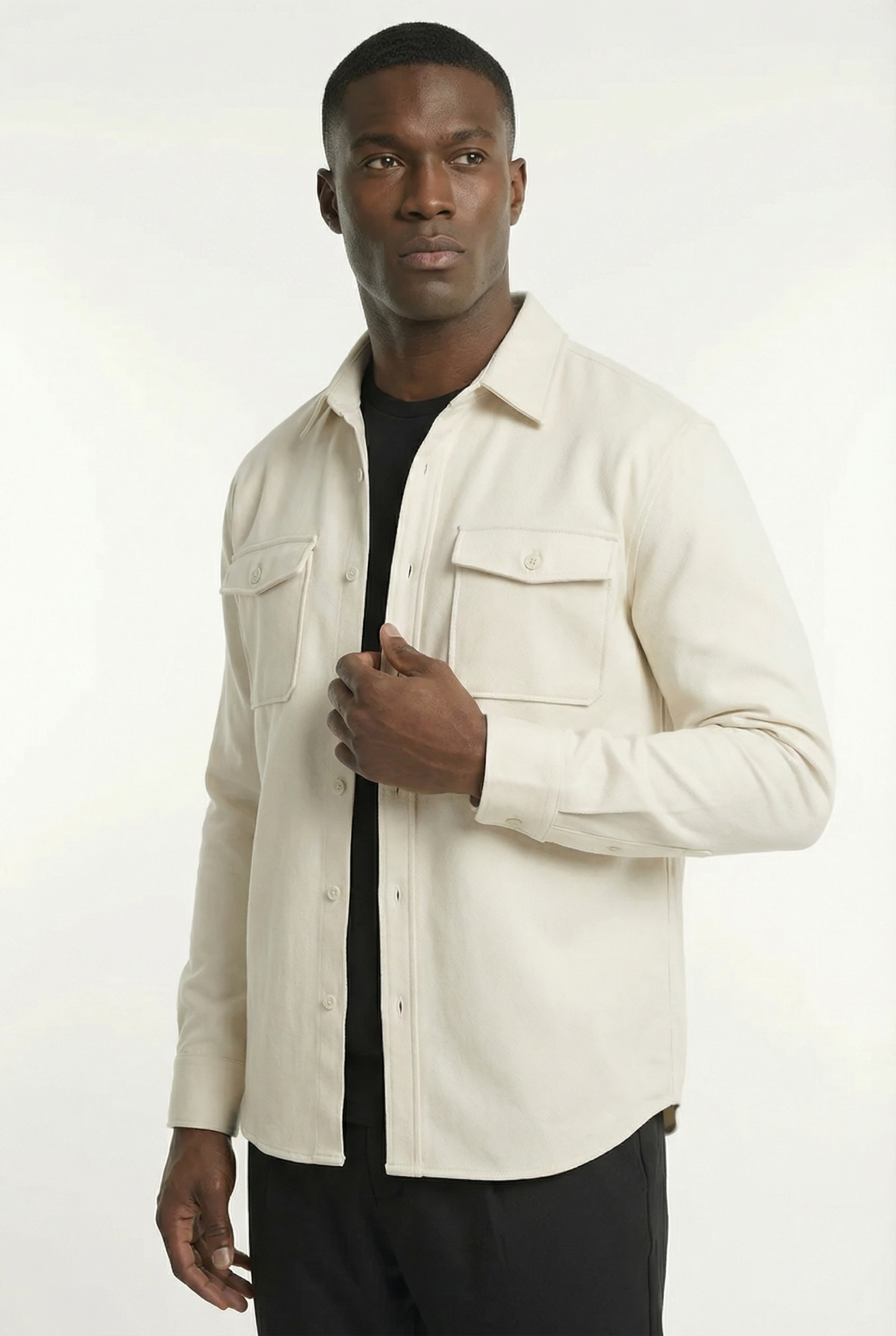 Men's Essential Button-Up Overshirt | Blackstone London