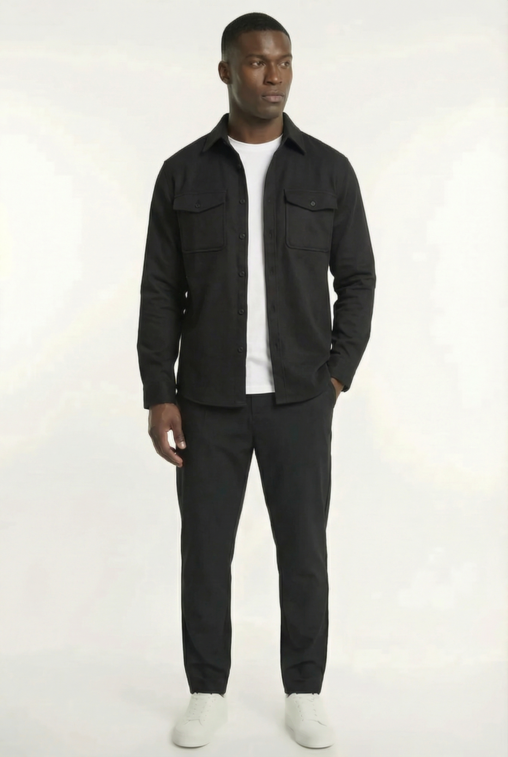 Men's Essential Button-Up Overshirt | Blackstone London