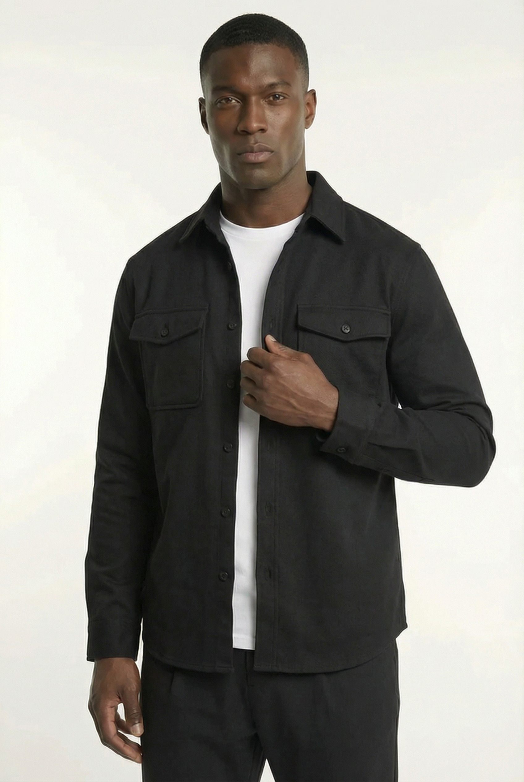 Men's Essential Button-Up Overshirt | Blackstone London