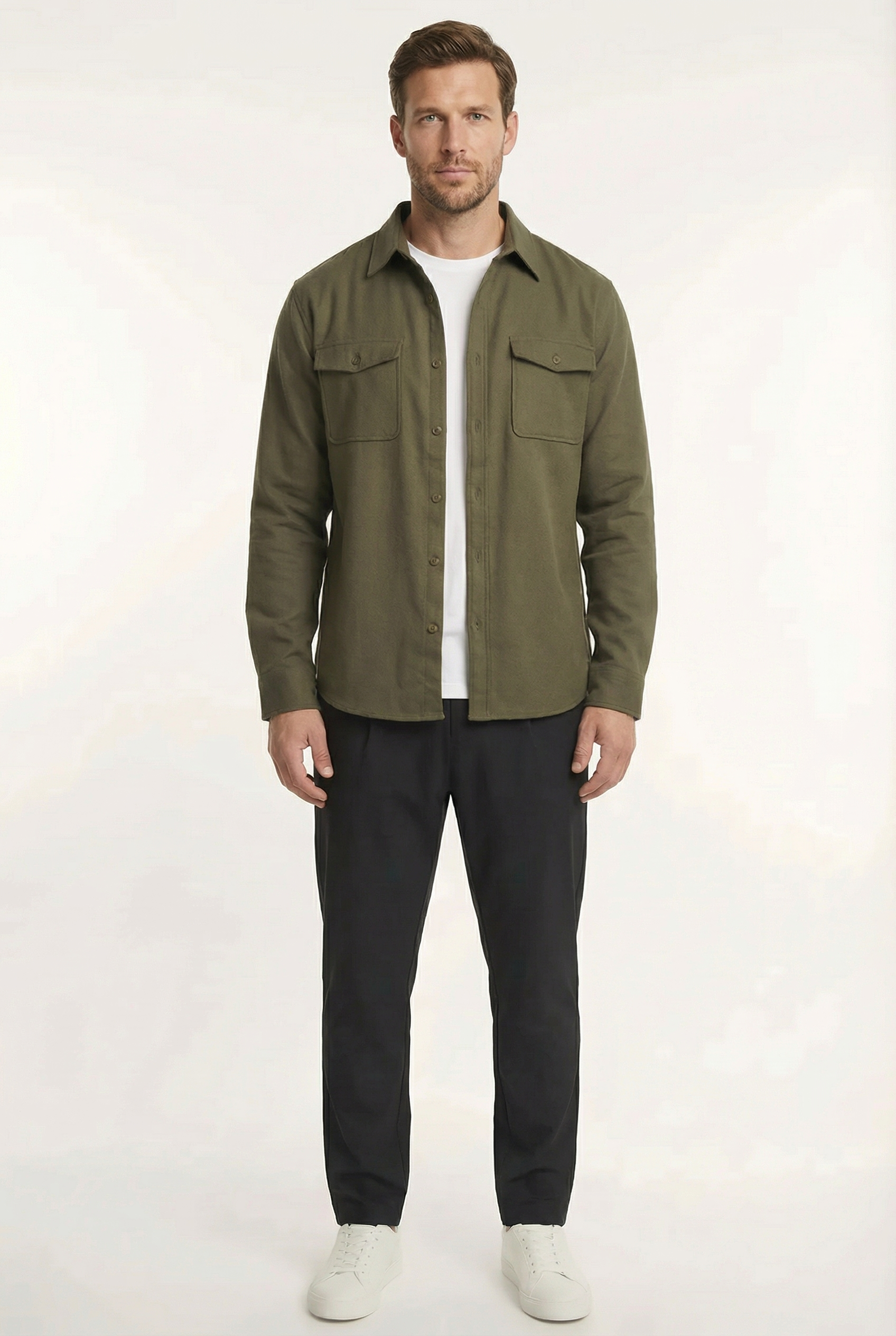 Men's Essential Button-Up Overshirt | Blackstone London