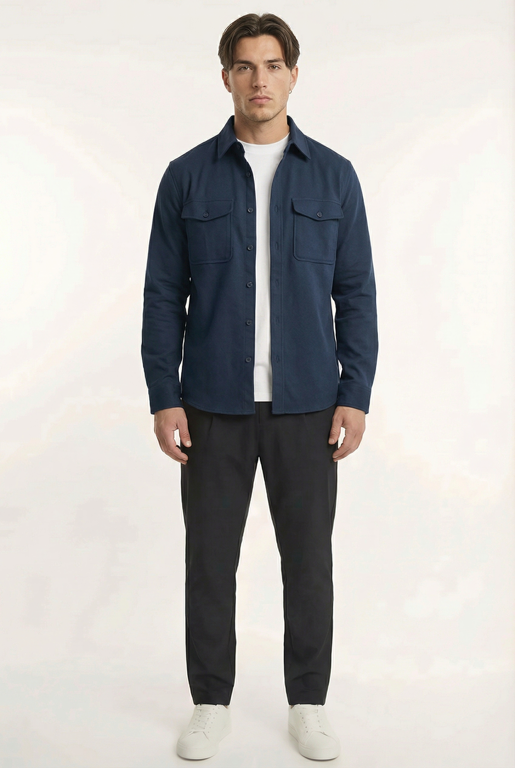 Men's Essential Button-Up Overshirt | Blackstone London