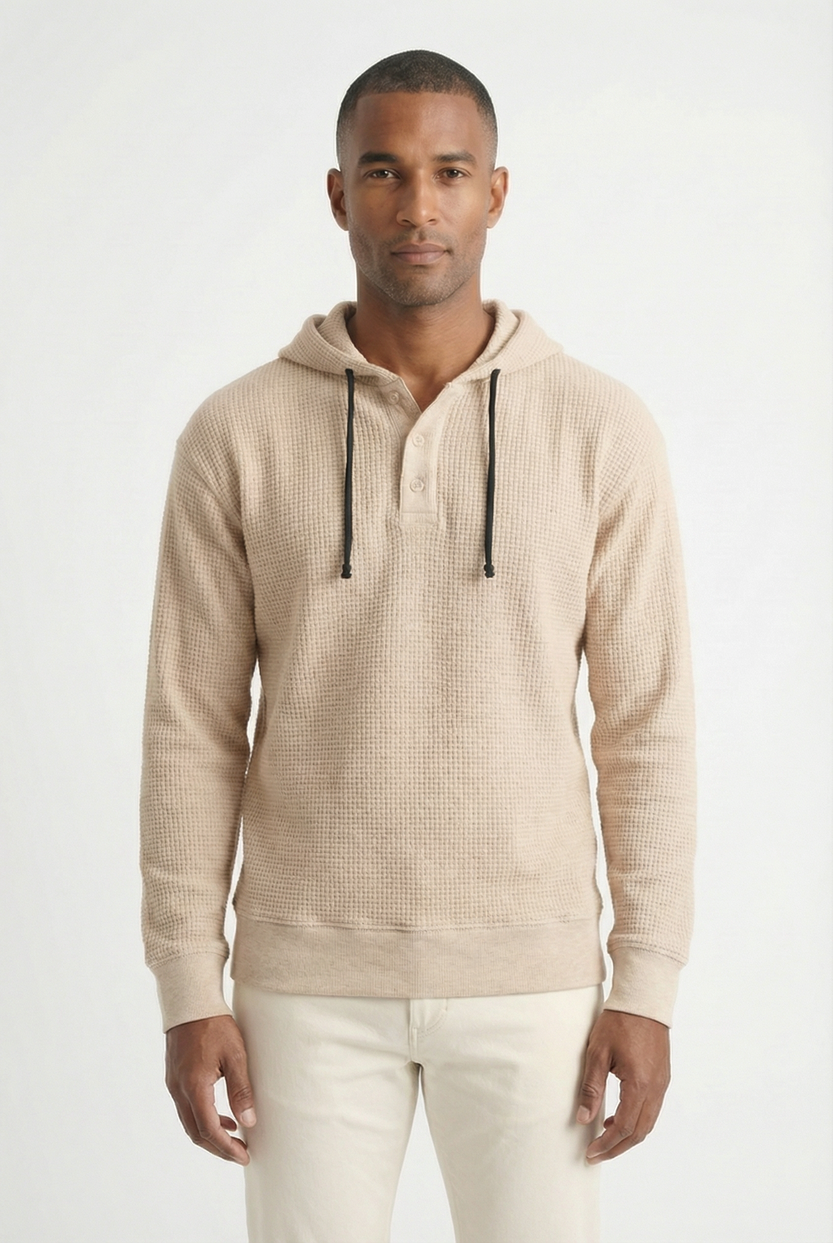 THE HACKNEY MENS BUTTON PULLOVER HOODIE