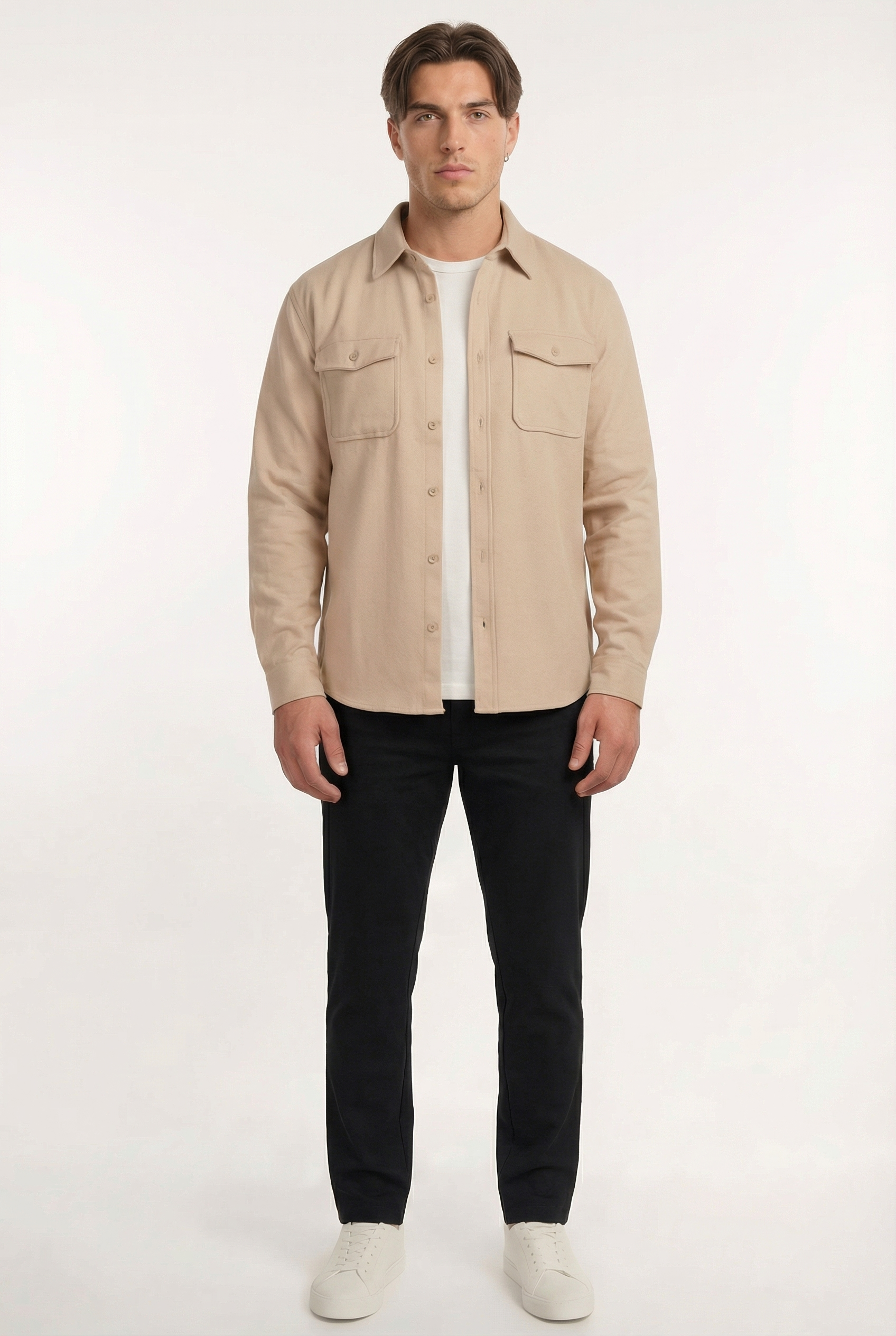 Men's Essential Button-Up Overshirt | Blackstone London