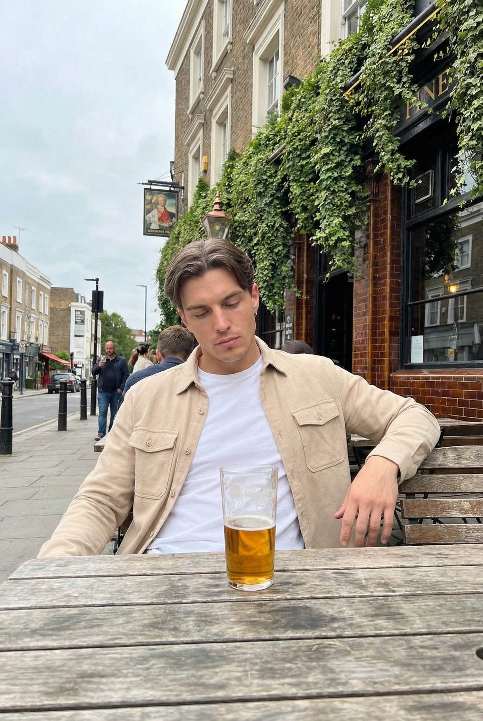 Men's Essential Button-Up Overshirt | Blackstone London