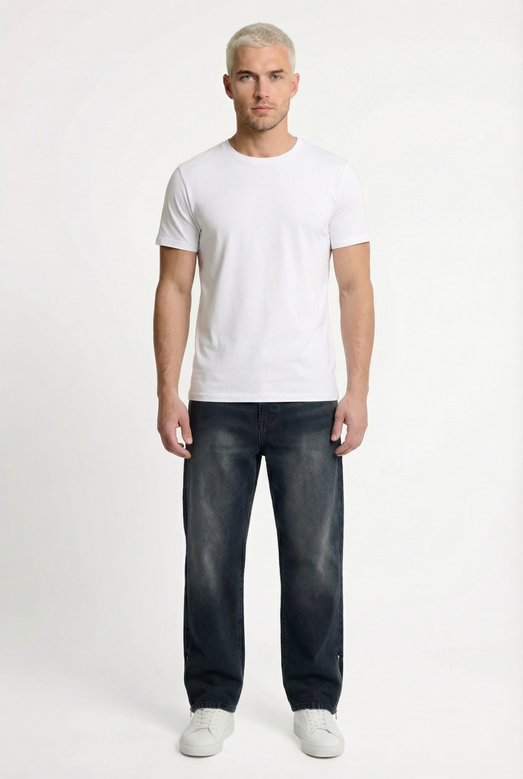 Men's Wide Leg Straight Jeans | Blackstone London