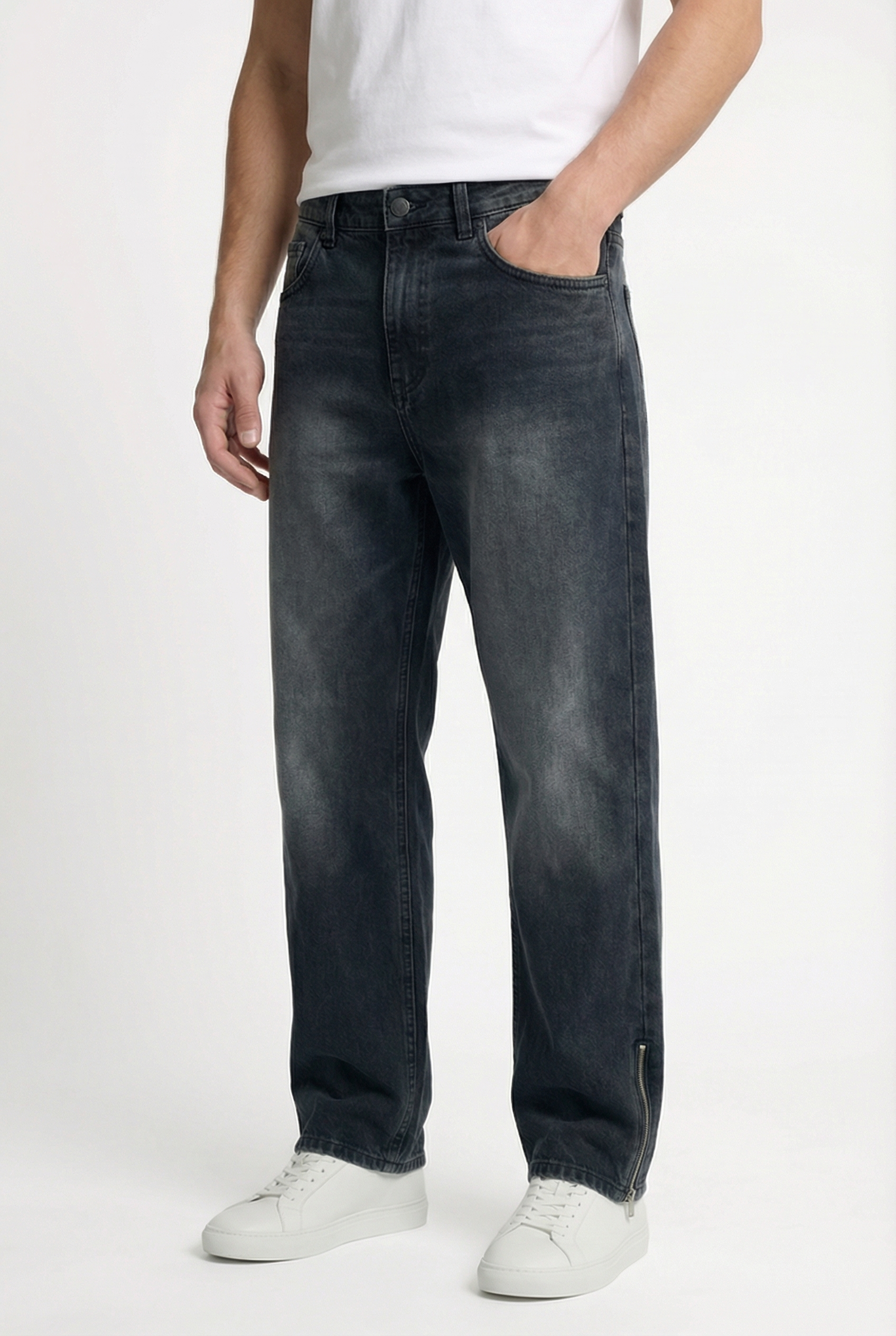 Men's Wide Leg Straight Jeans | Blackstone London