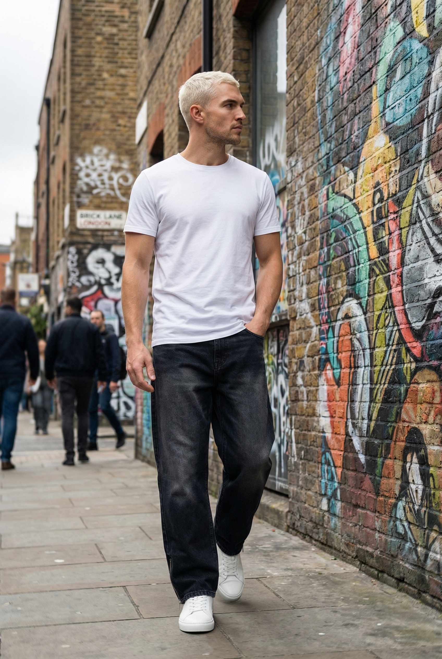 Men's Wide Leg Straight Jeans | Blackstone London