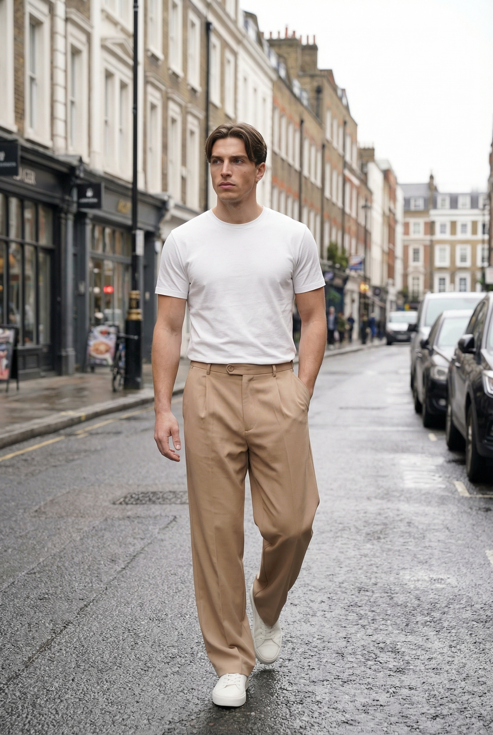 Men's Wide Leg Trouser | Blackstone London