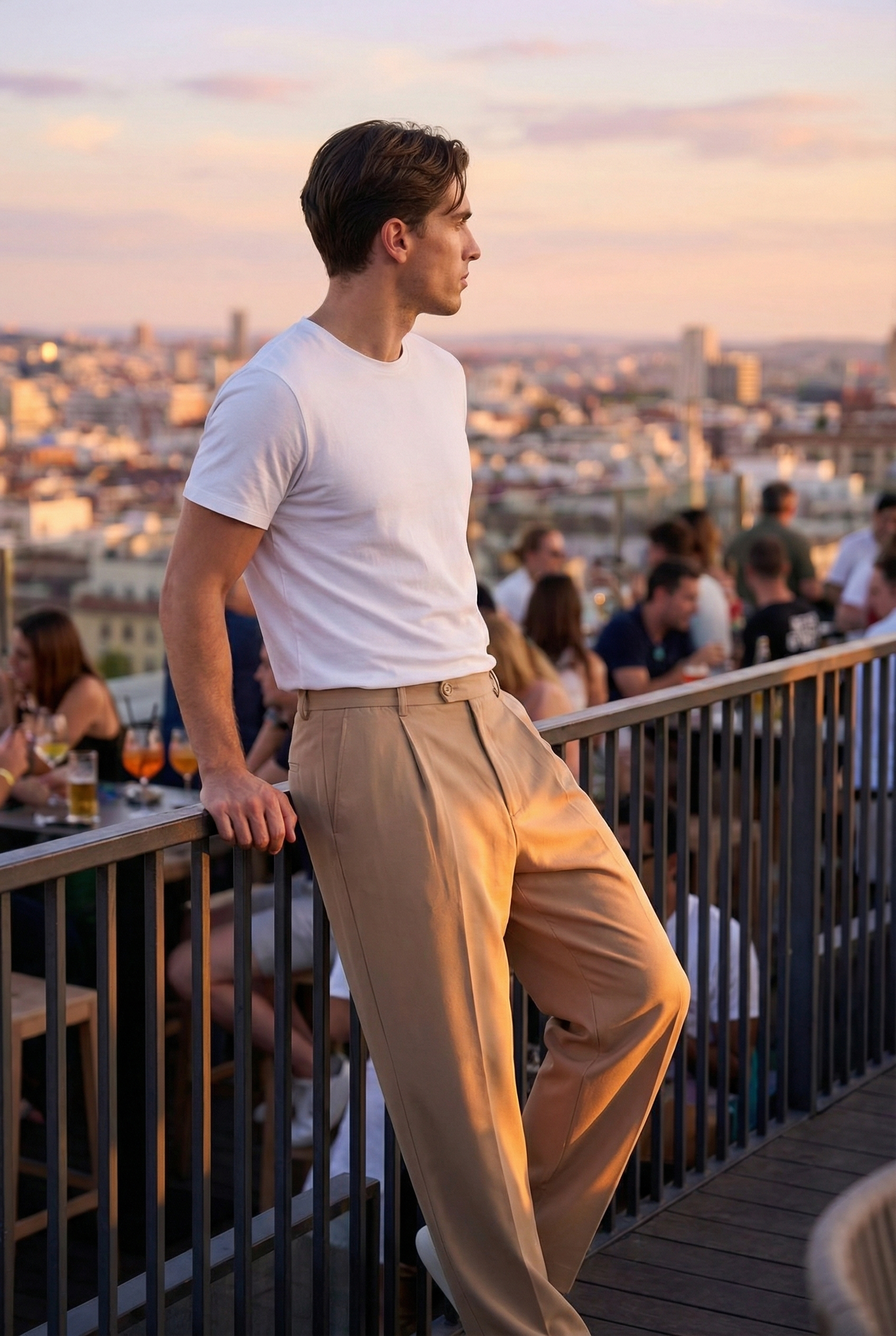 Men's Wide Leg Trouser | Blackstone London