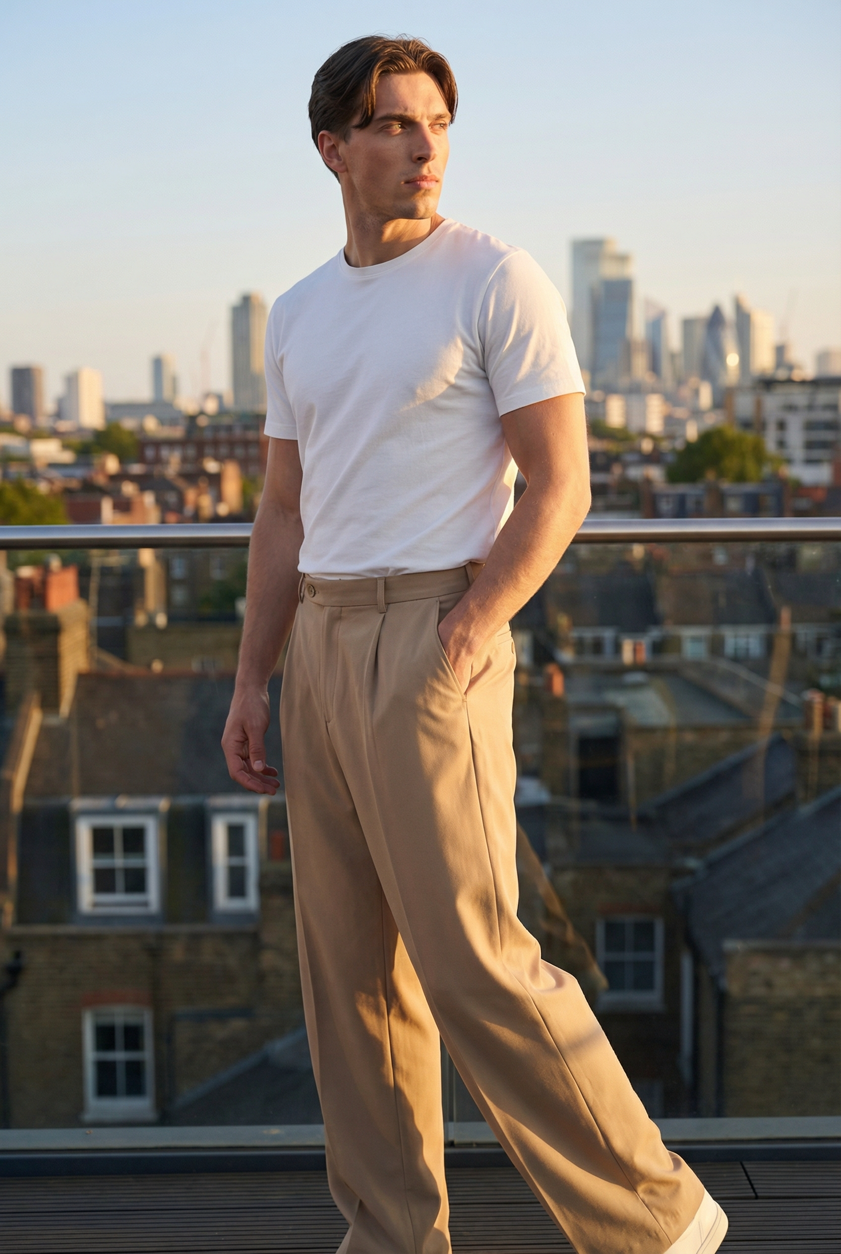 Men's Wide Leg Trouser | Blackstone London