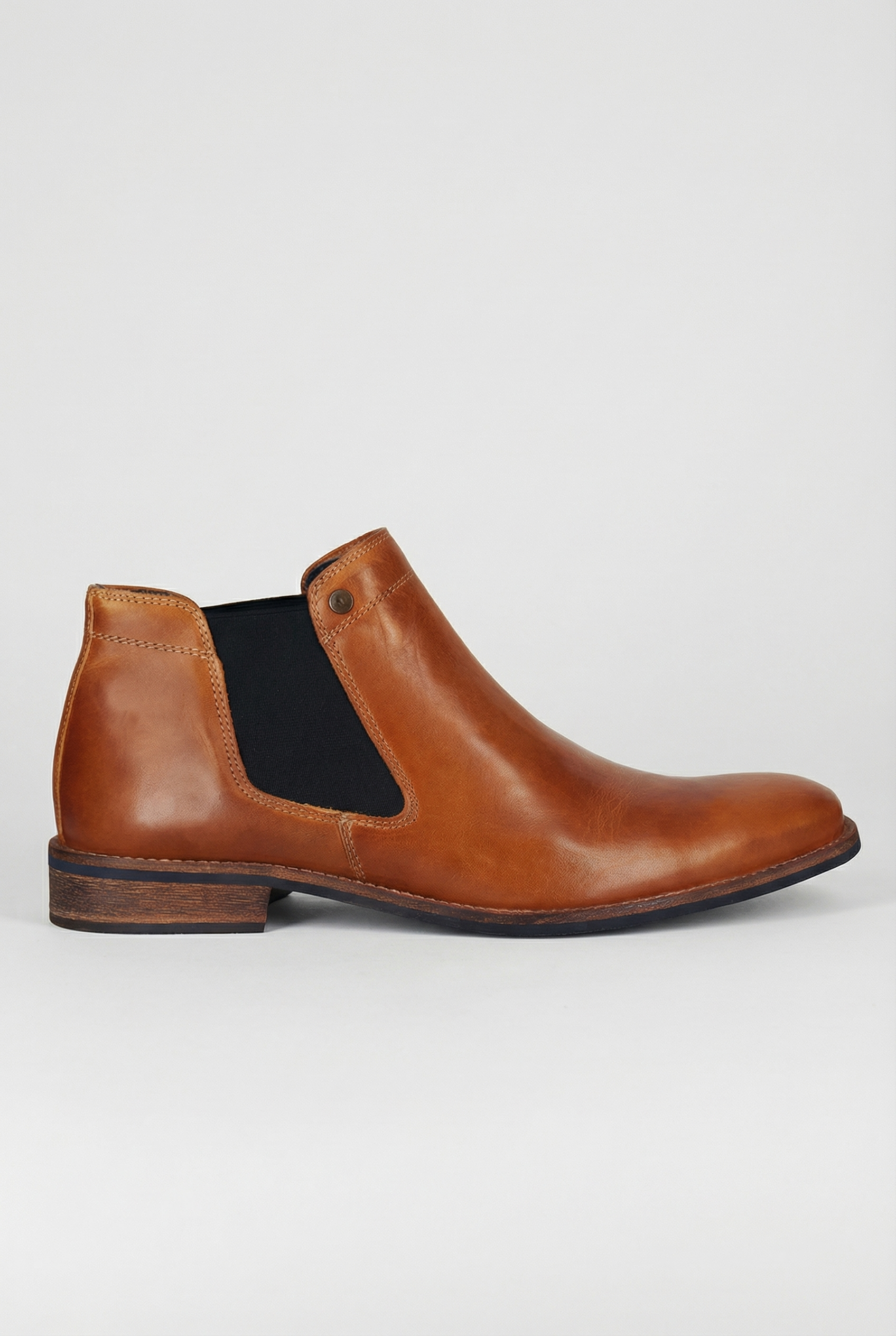 HUDSON MENS PREMIUM CHELSEA LEATHER BOOTS