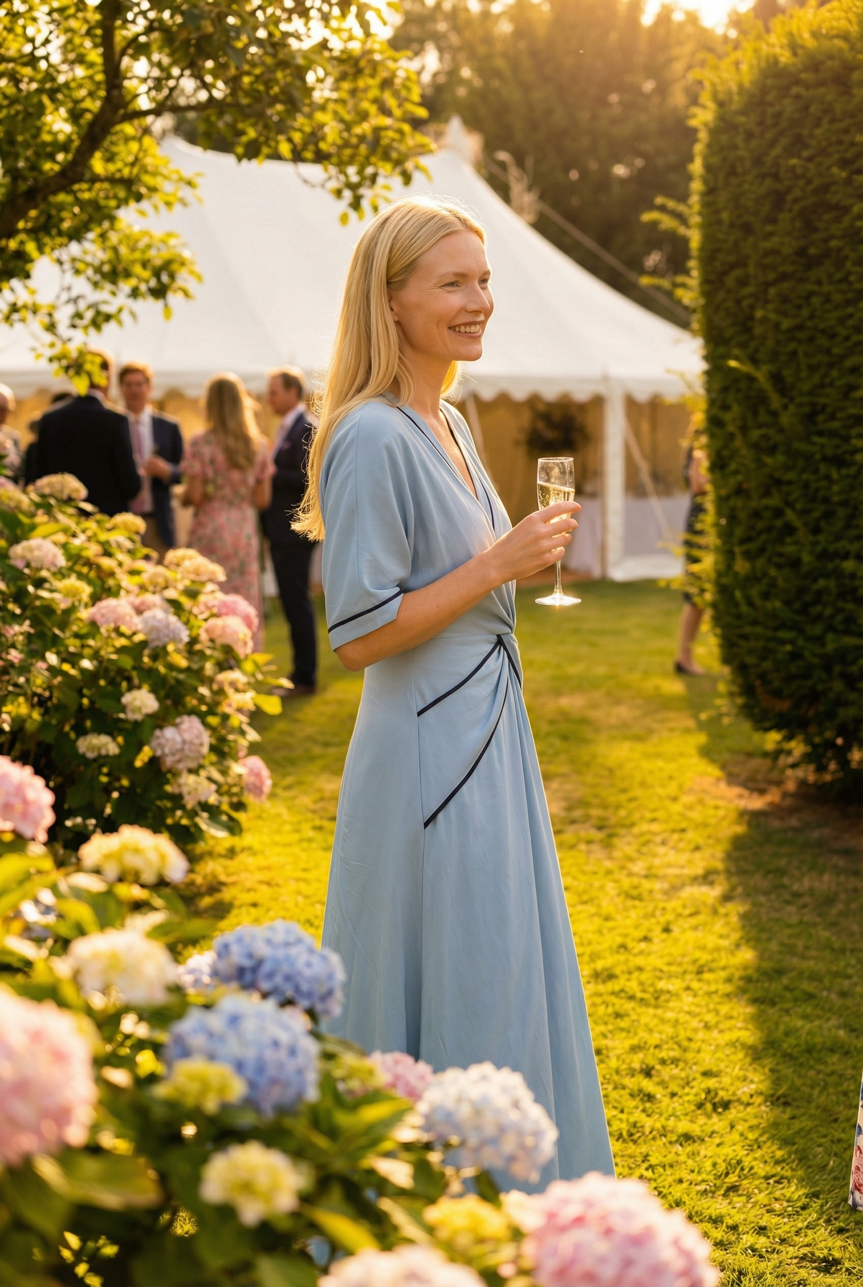 THE DIANA RELAXED V-NECK TWIST FRONT MAXI DRESS