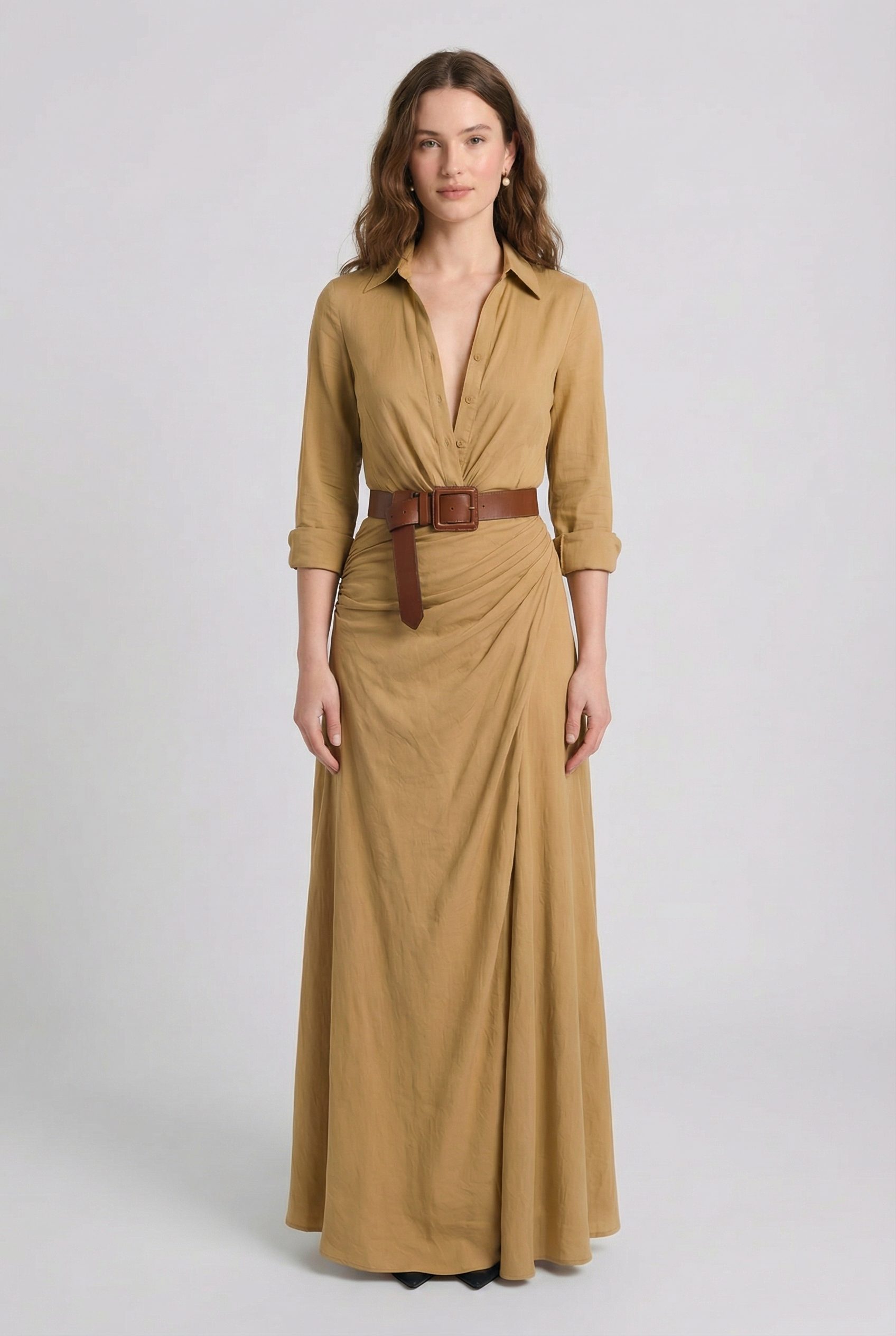 THE MARLOWE BELTED MAXI DRESS