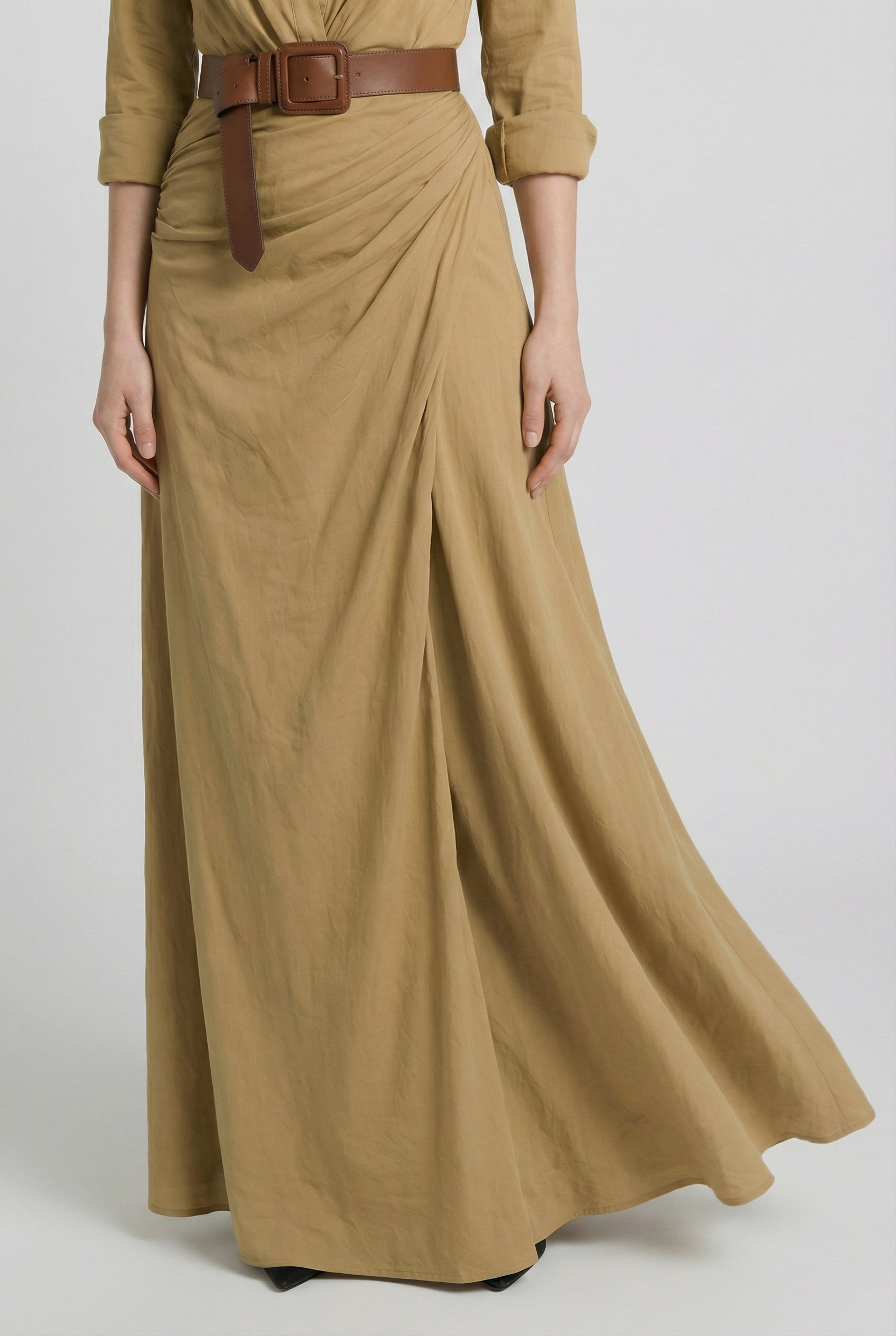 THE MARLOWE BELTED MAXI DRESS